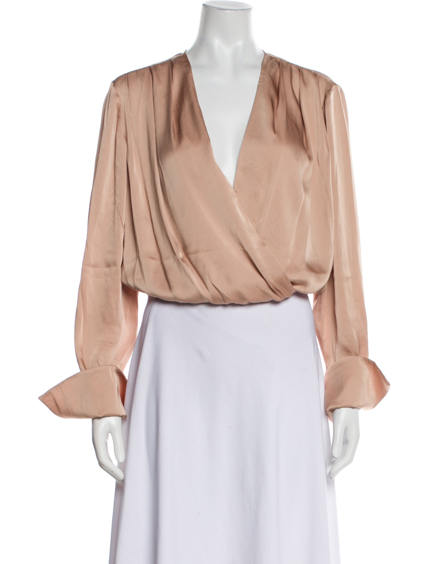 Favorite Daughter V-Neck Long Sleeve Crop Top w/ Tags