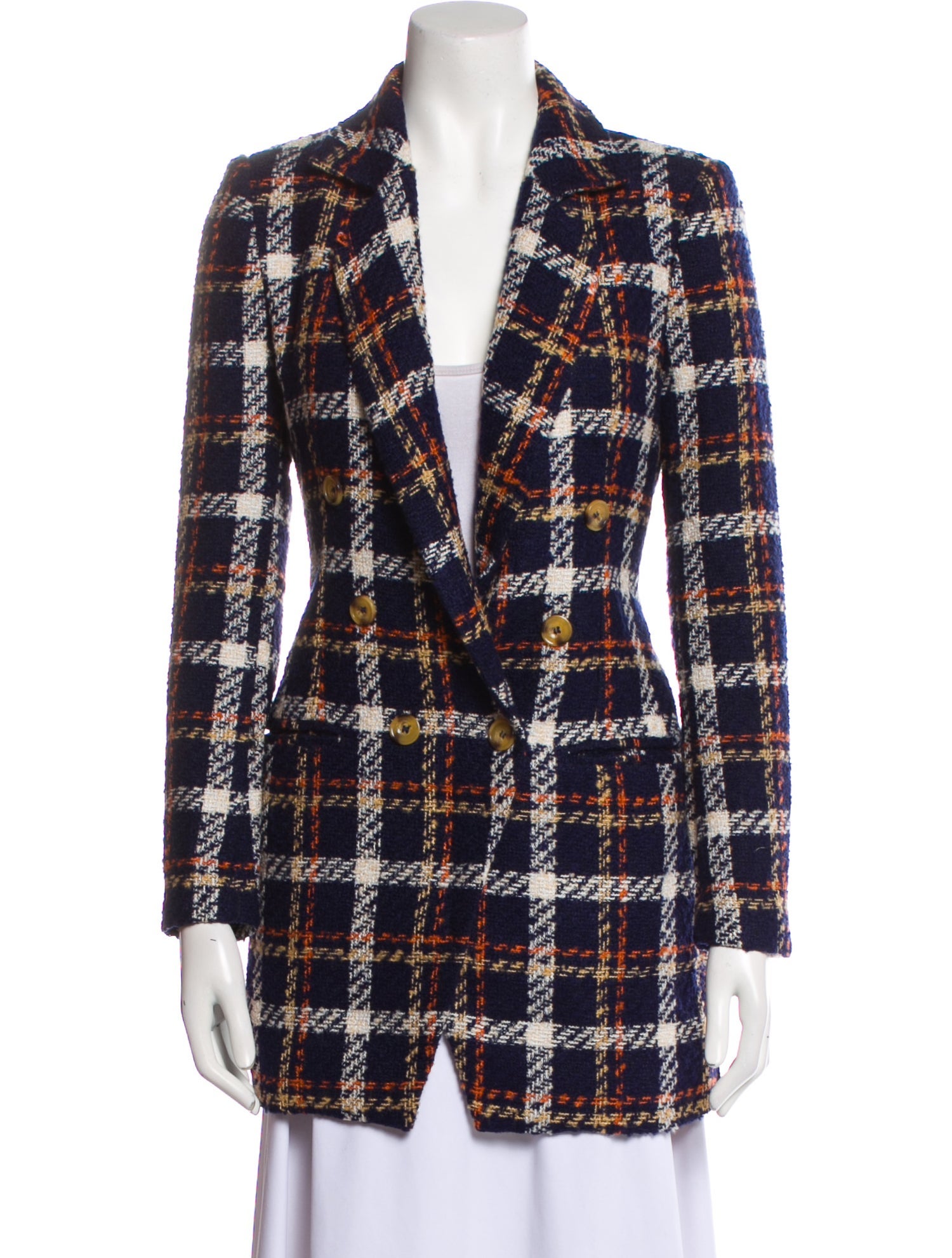 Favorite Daughter Plaid Print Blazer