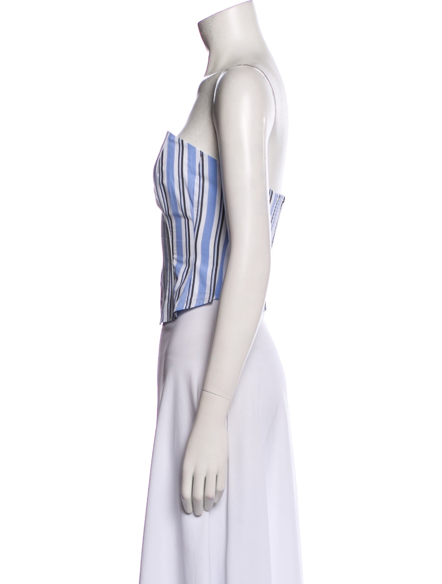 Favorite Daughter Striped Strapless Crop Top