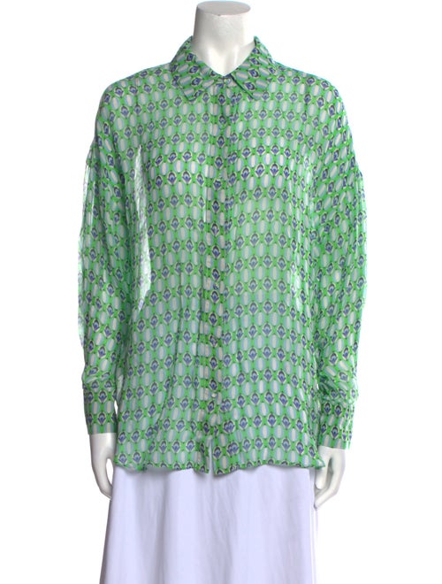 Favorite Daughter Printed Long Sleeve Button-Up Top