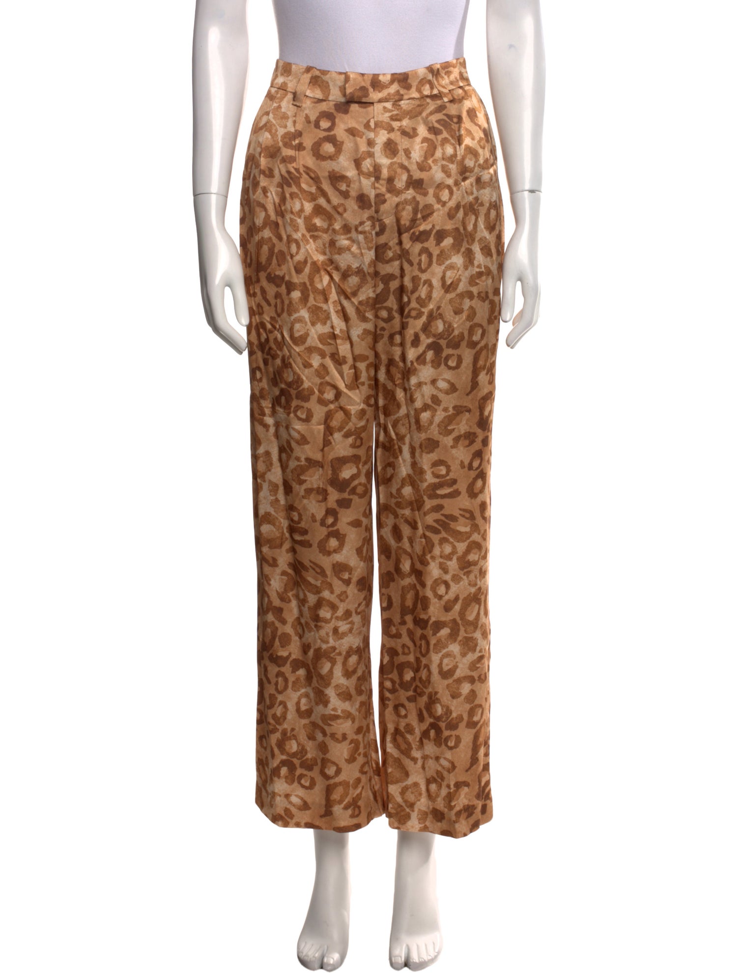 Favorite Daughter Animal Print Wide Leg Pants