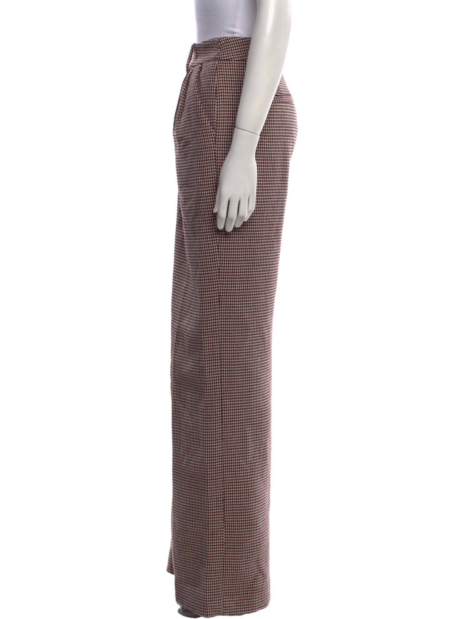 Favorite Daughter Houndstooth Print Wide Leg Pants