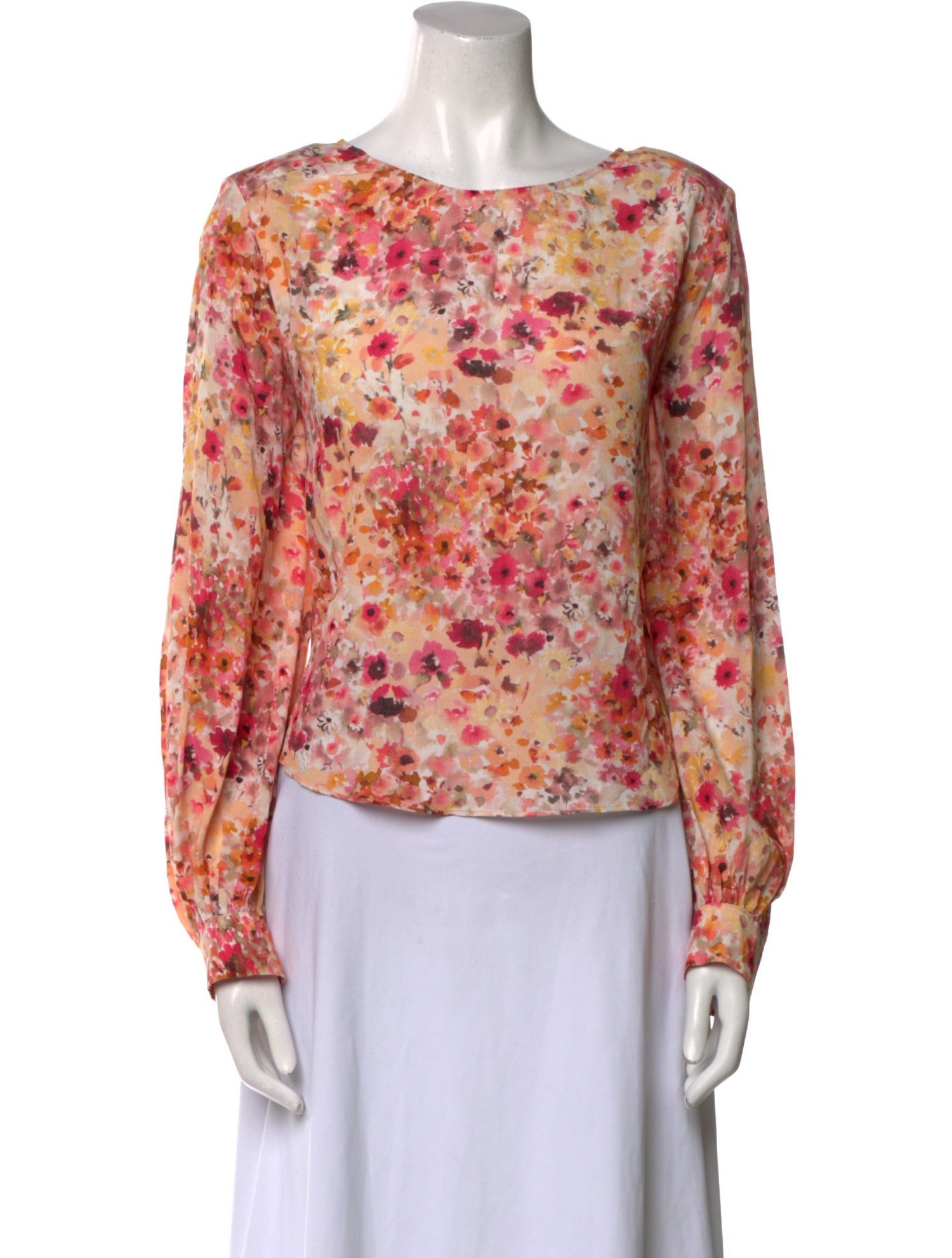 Favorite Daughter Floral Print Scoop Neck Blouse