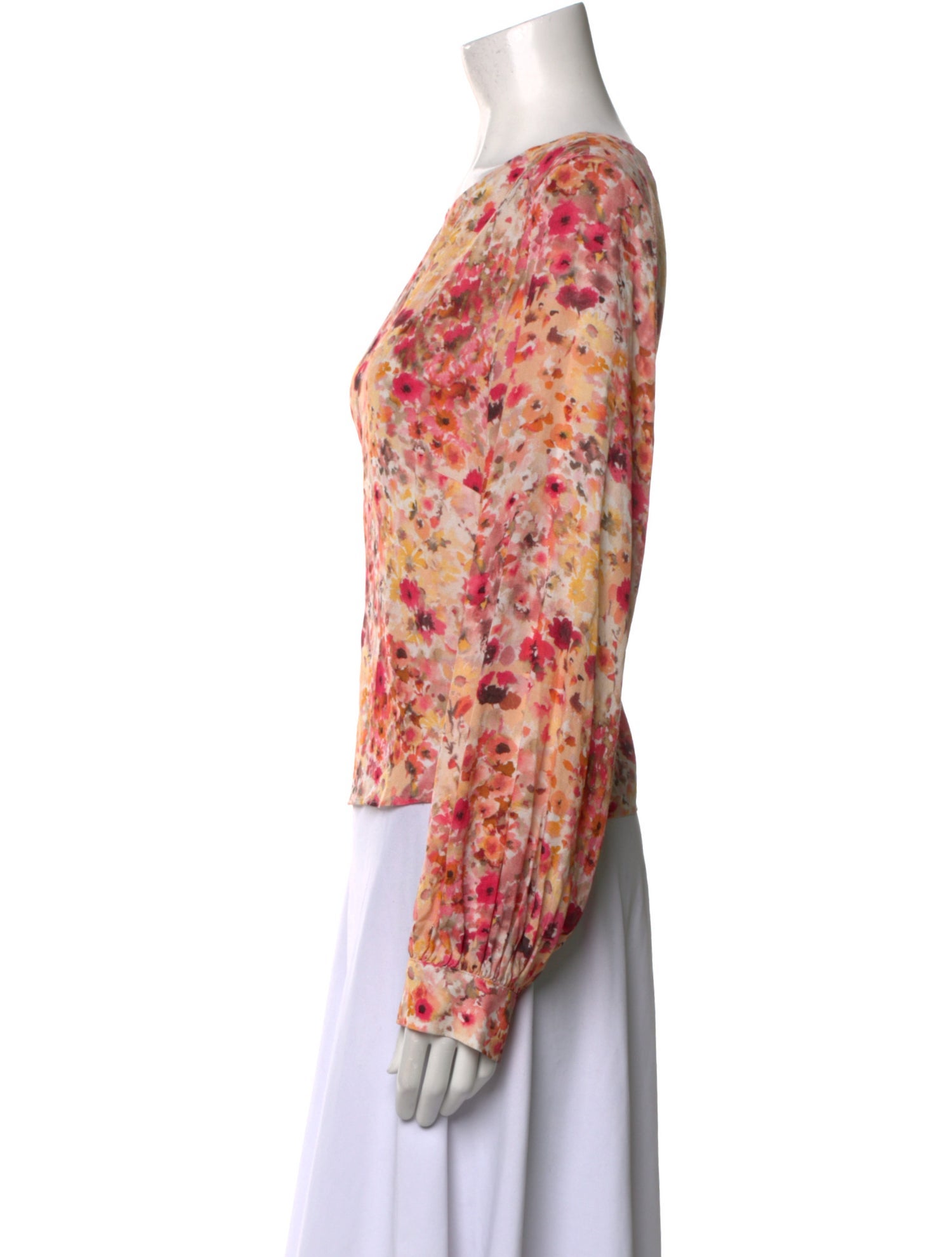 Favorite Daughter Floral Print Scoop Neck Blouse