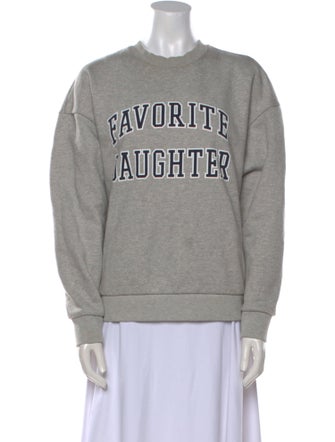 Favorite Daughter Graphic Print Crew Neck Sweatshirt