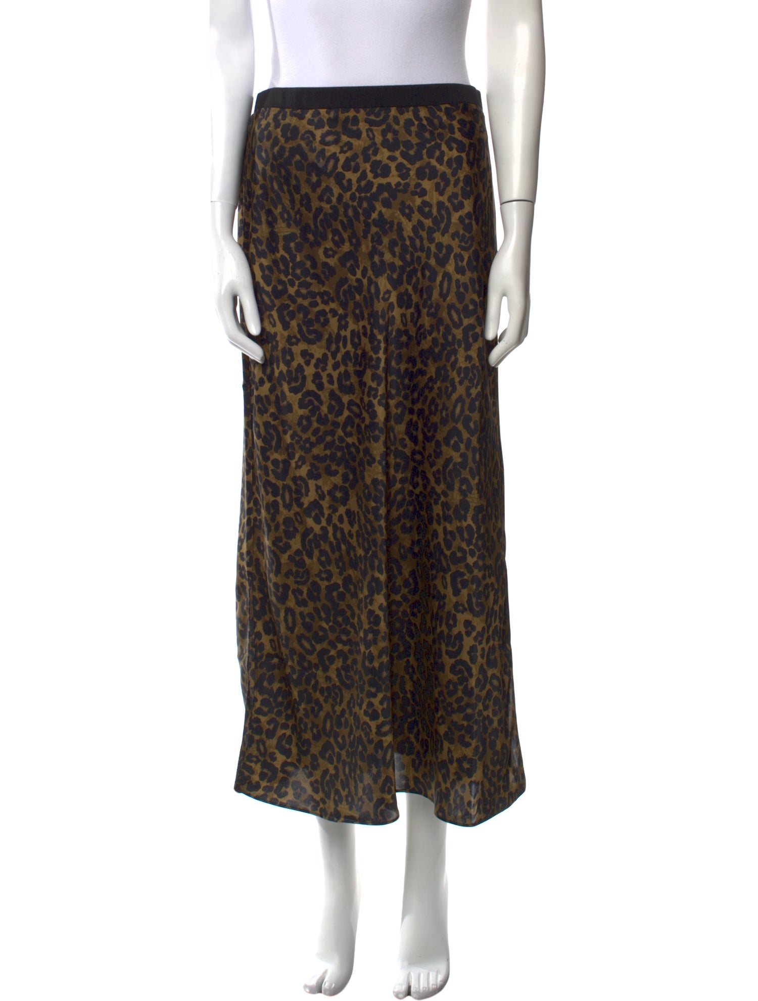 Favorite Daughter Animal Print Midi Length Skirt