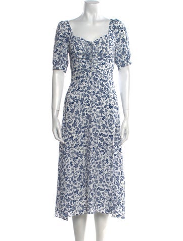 Favorite Daughter Dresses Floral Print Midi Length Dress S