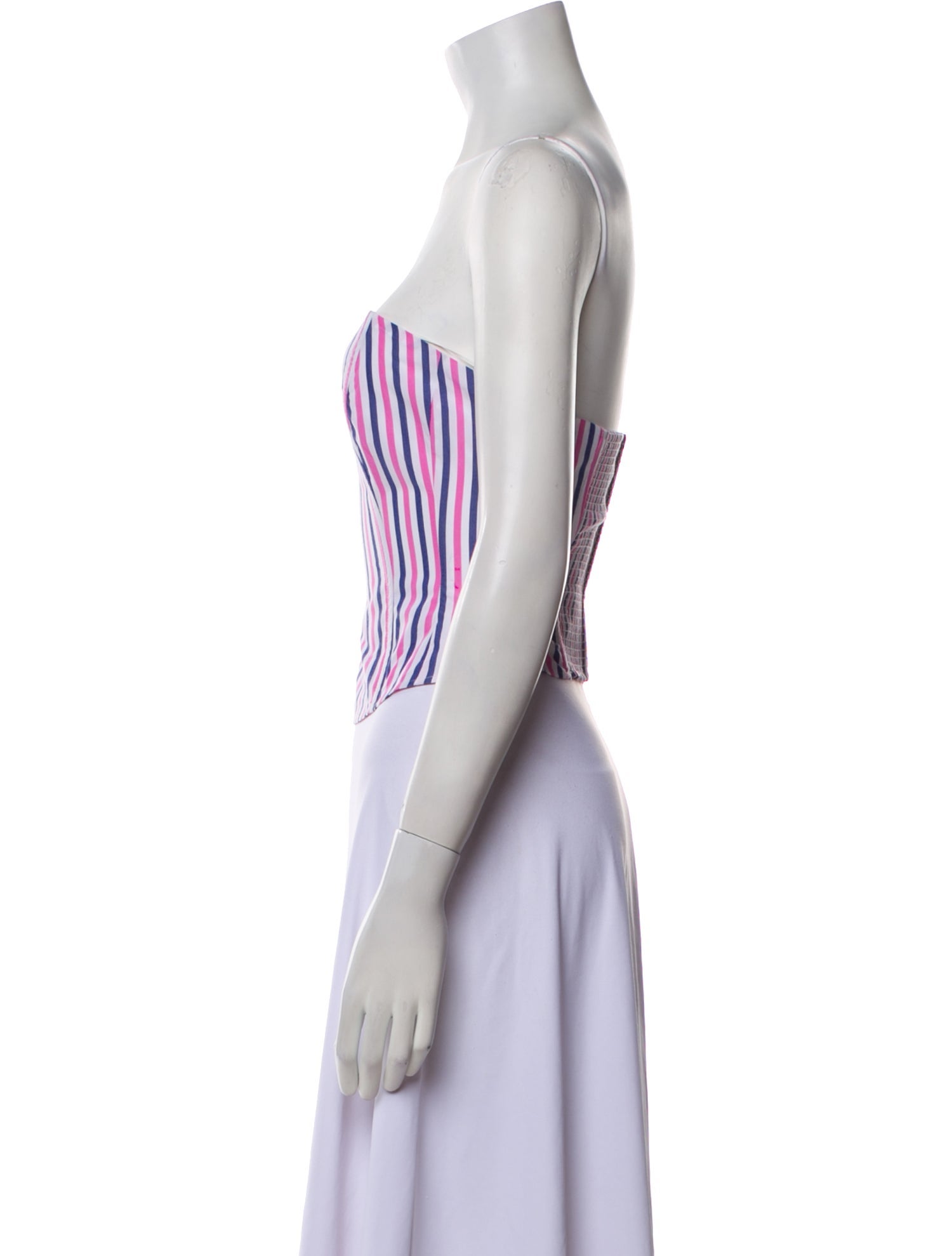 Favorite Daughter Striped Strapless Crop Top