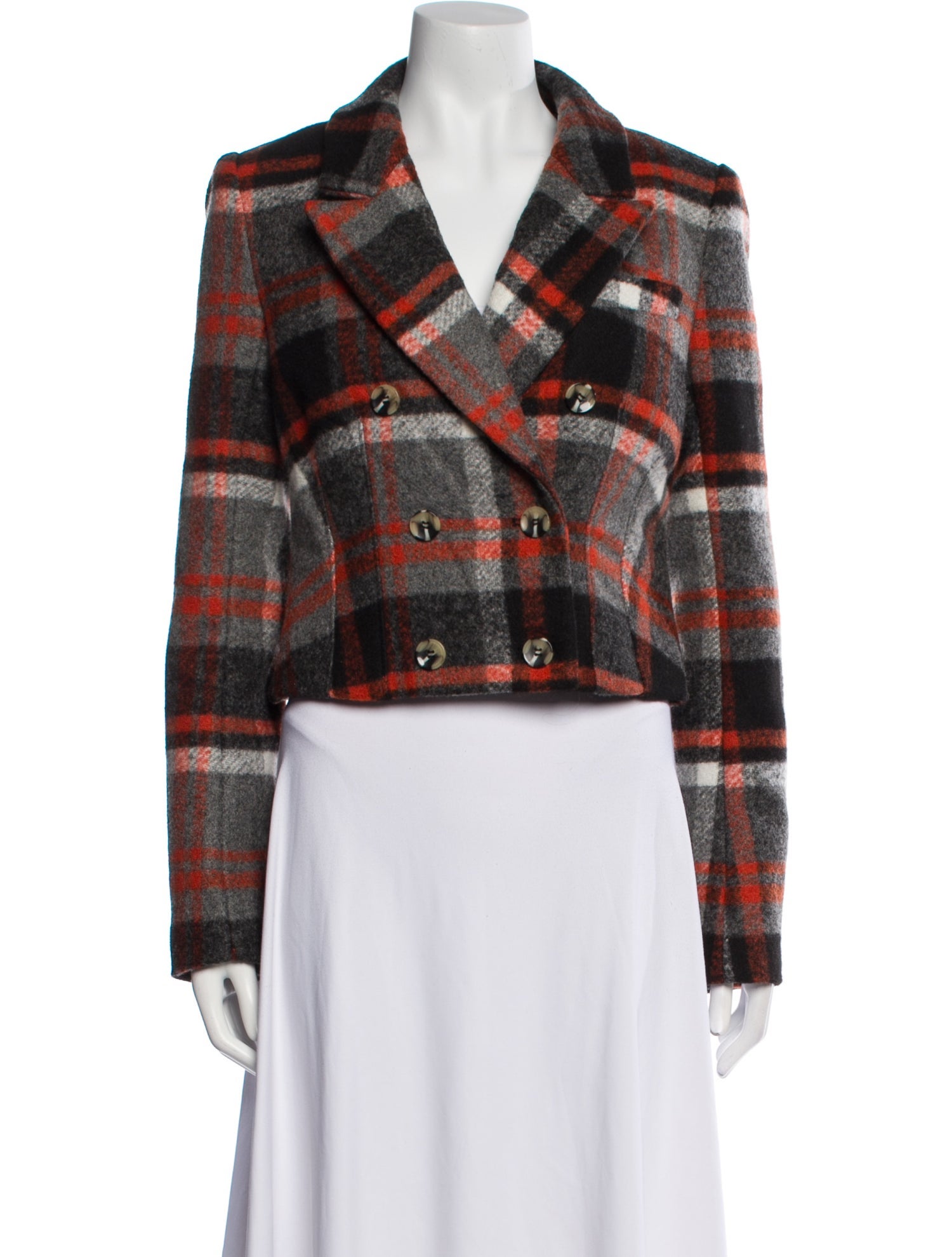 Favorite Daughter Plaid Print Jacket