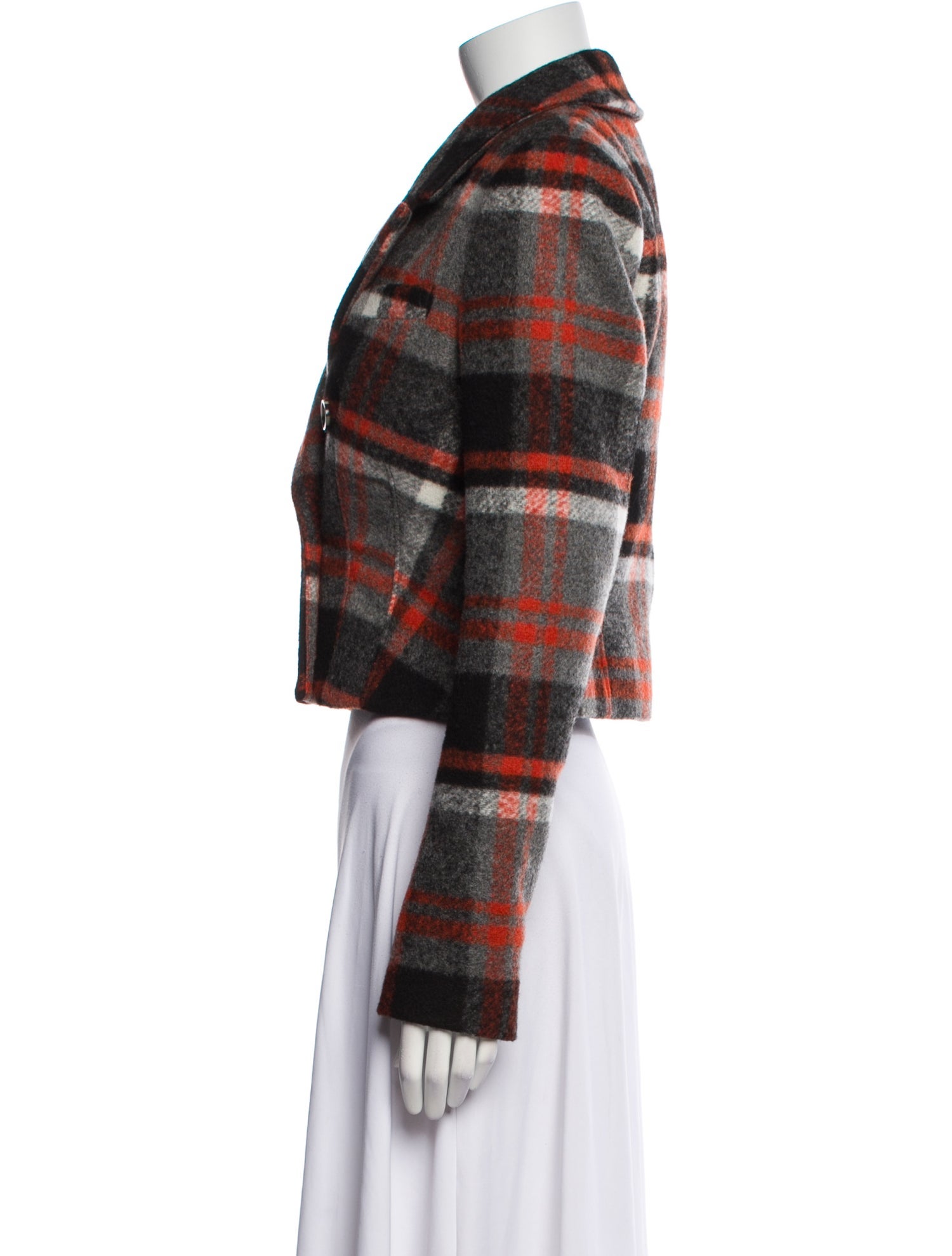 Favorite Daughter Plaid Print Jacket