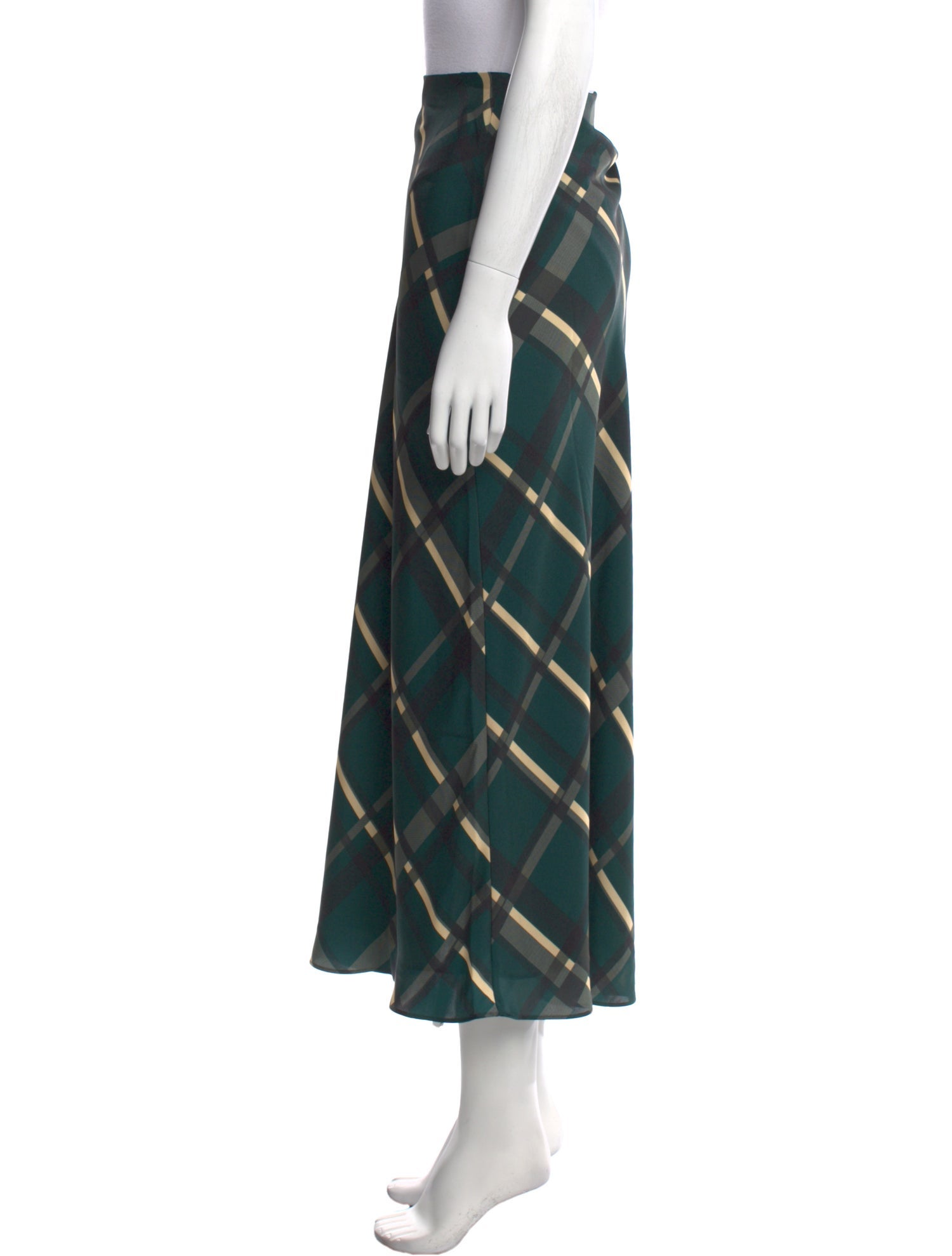 Favorite Daughter Plaid Print Midi Length Skirt