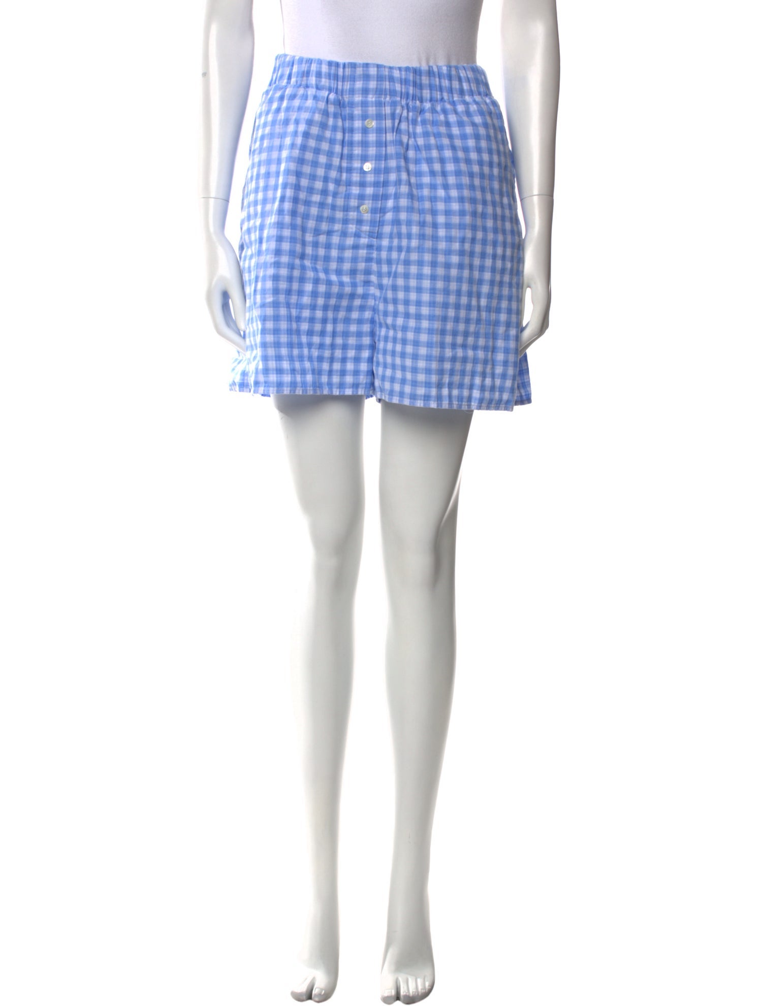 Favorite Daughter Plaid Print Mini Shorts