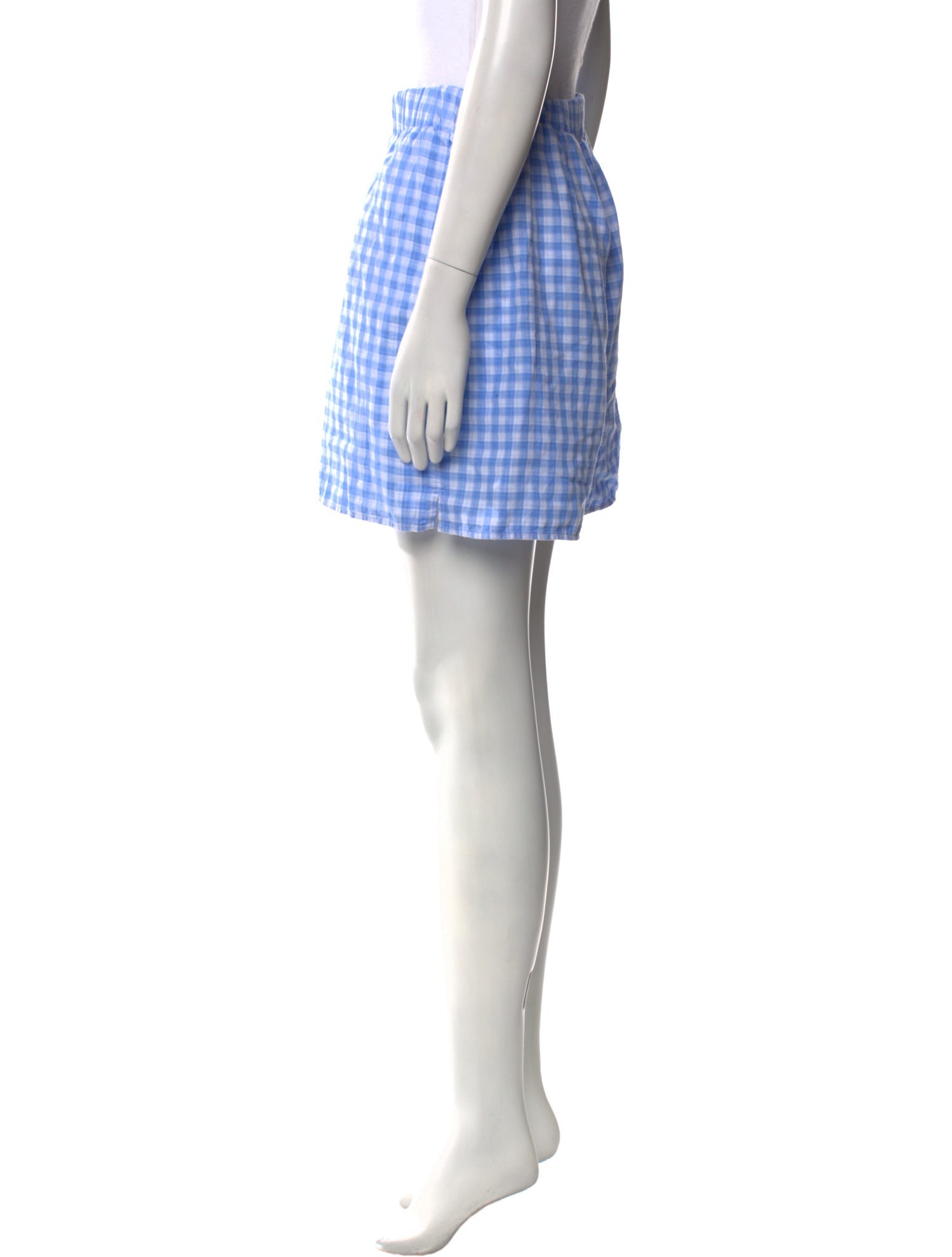 Favorite Daughter Plaid Print Mini Shorts