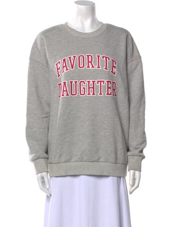 Favorite Daughter Graphic Print Crew Neck Sweatshirt