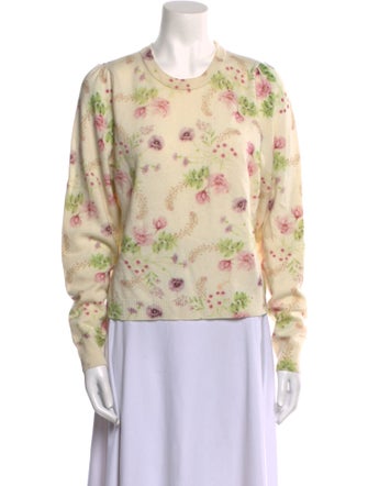 Favorite Daughter Wool Floral Print Sweater
