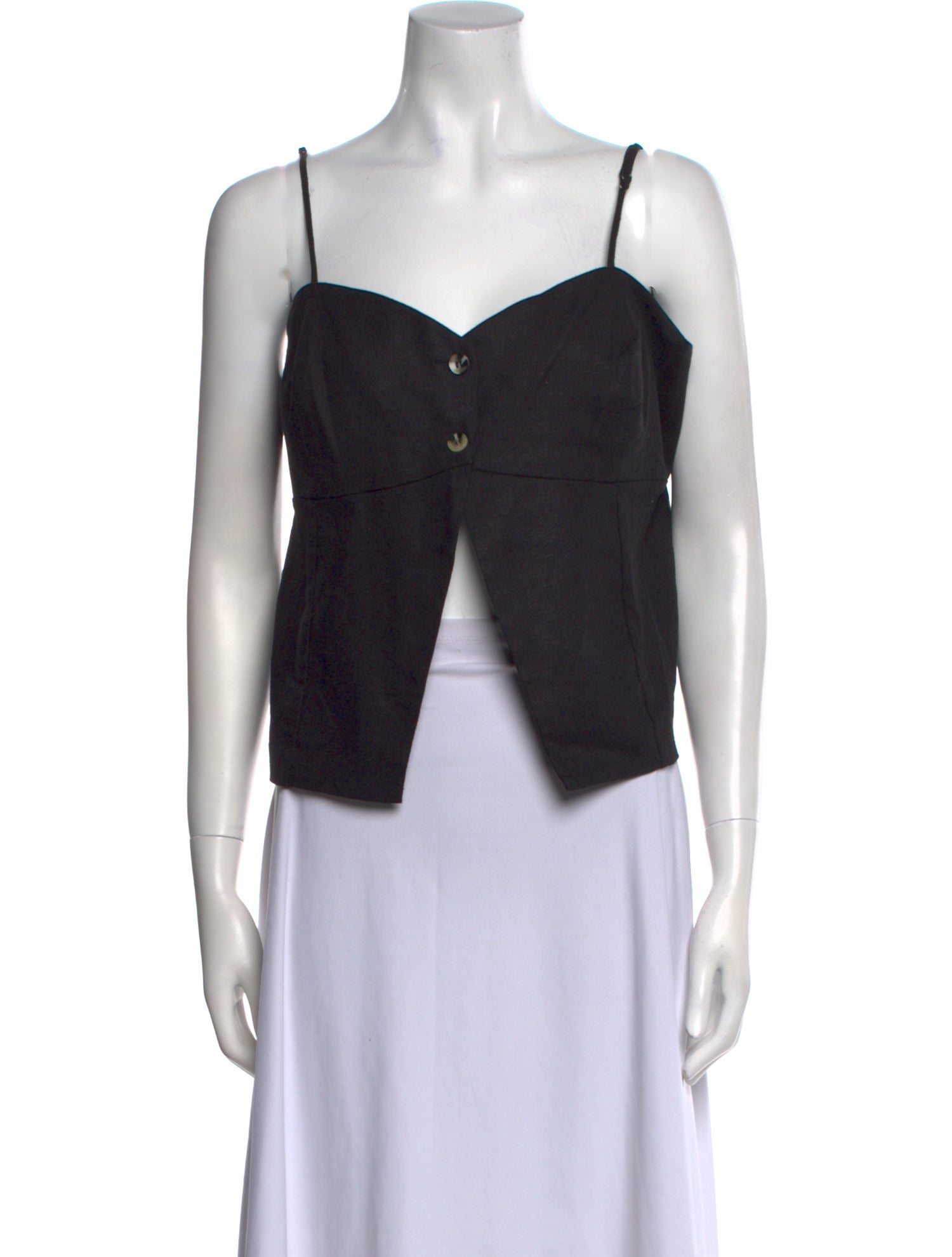 Favorite Daughter Square Neckline Sleeveless Crop Top