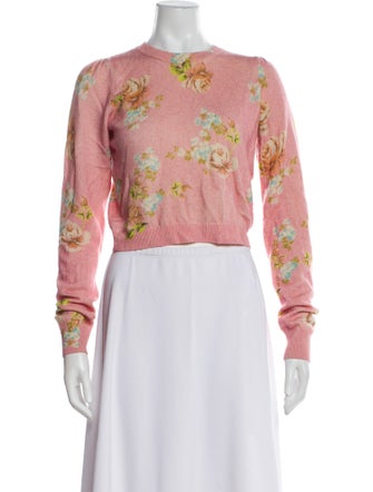 Favorite Daughter Wool Floral Print Sweatshirt