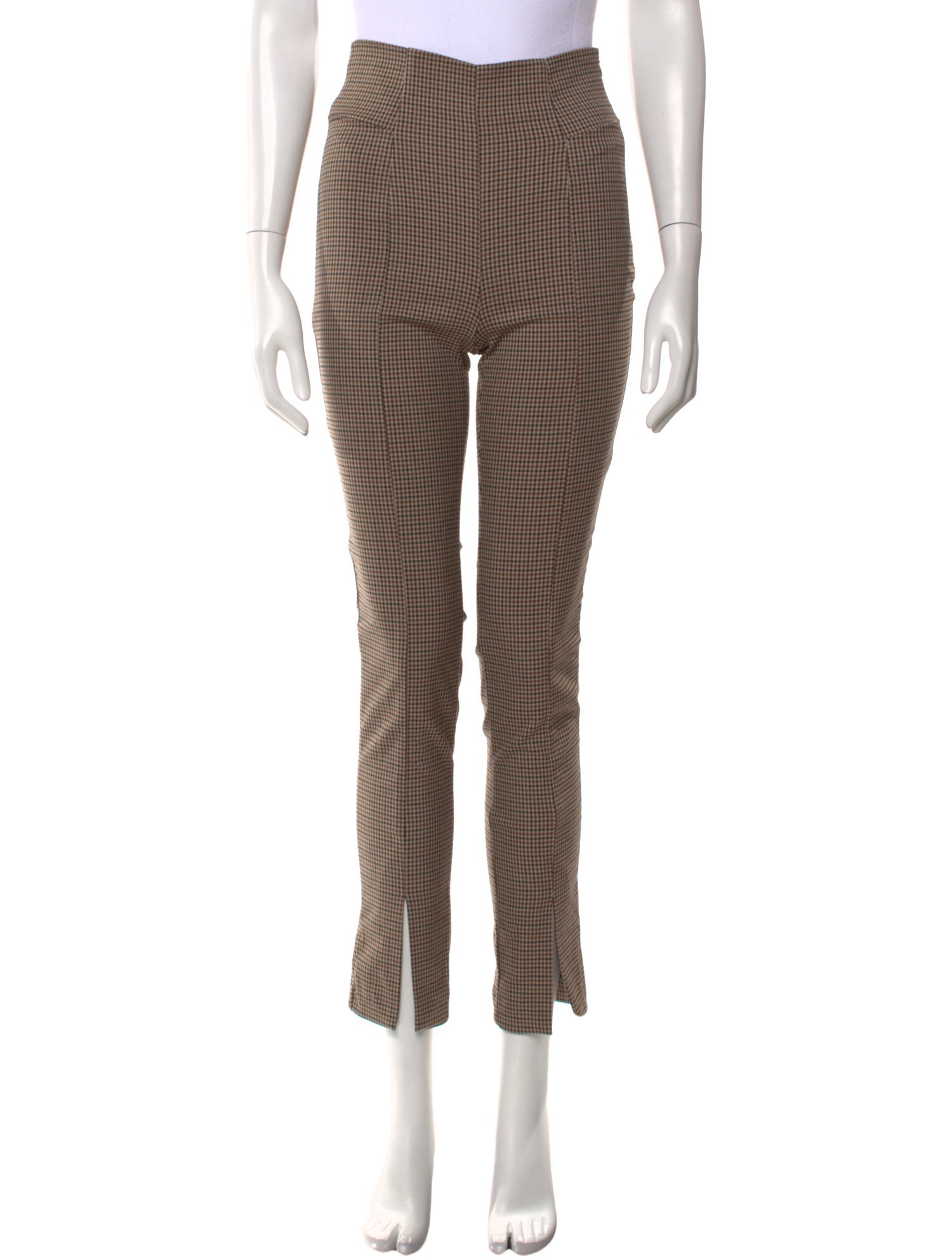 Favorite Daughter Plaid Print Straight Leg Pants