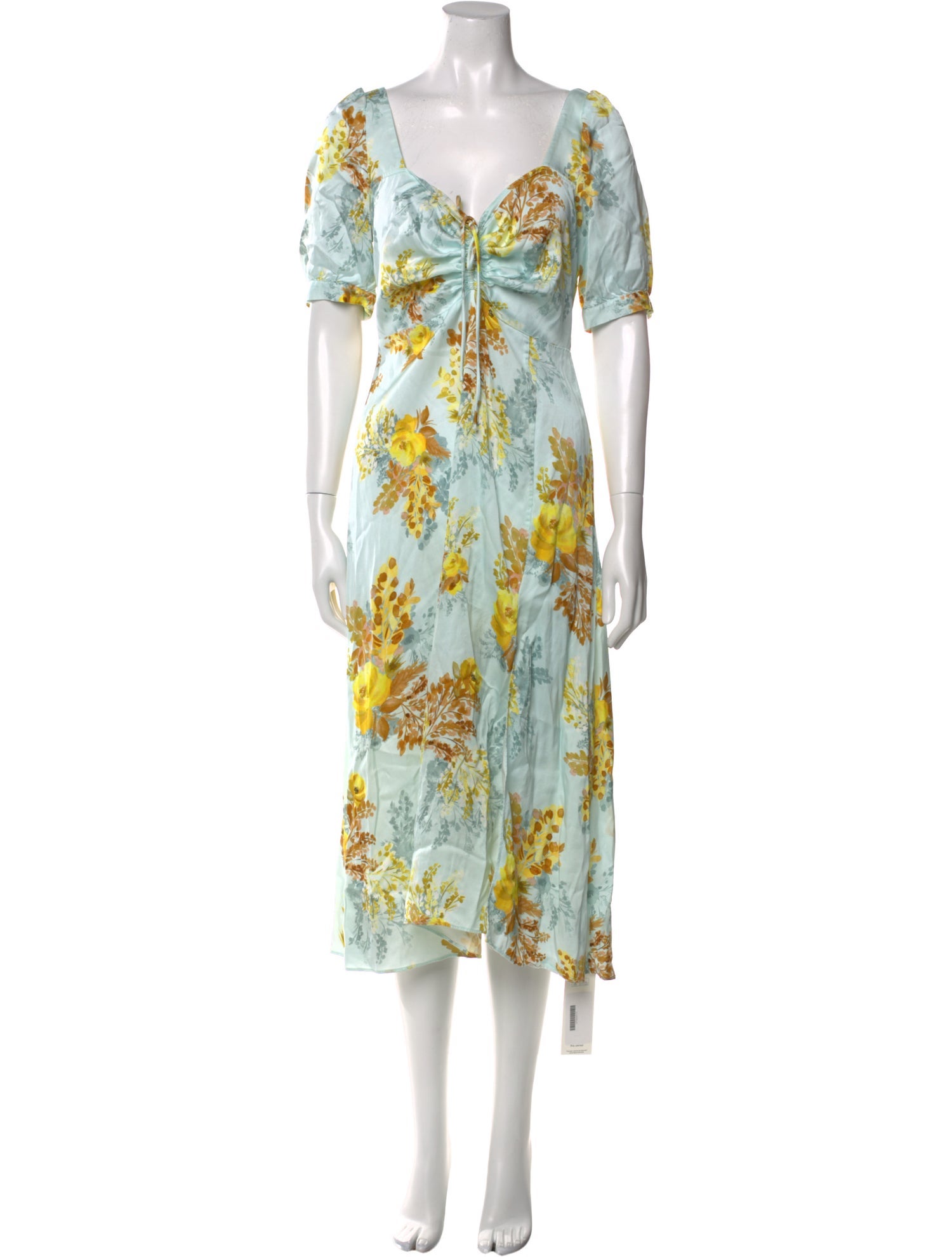 Favorite Daughter Floral Print Midi Length Dress