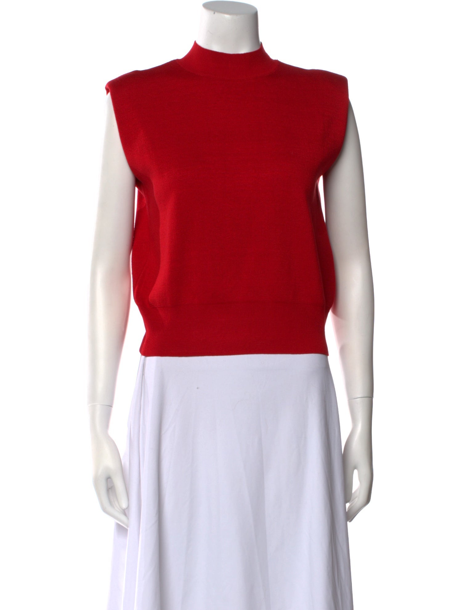 Favorite Daughter Mock Neck Sleeveless Crop Top