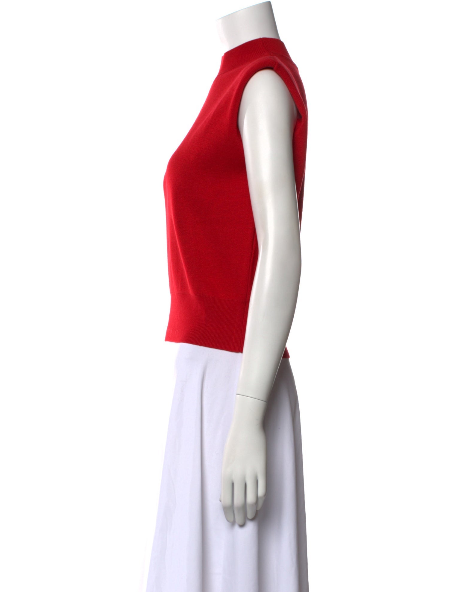 Favorite Daughter Mock Neck Sleeveless Crop Top