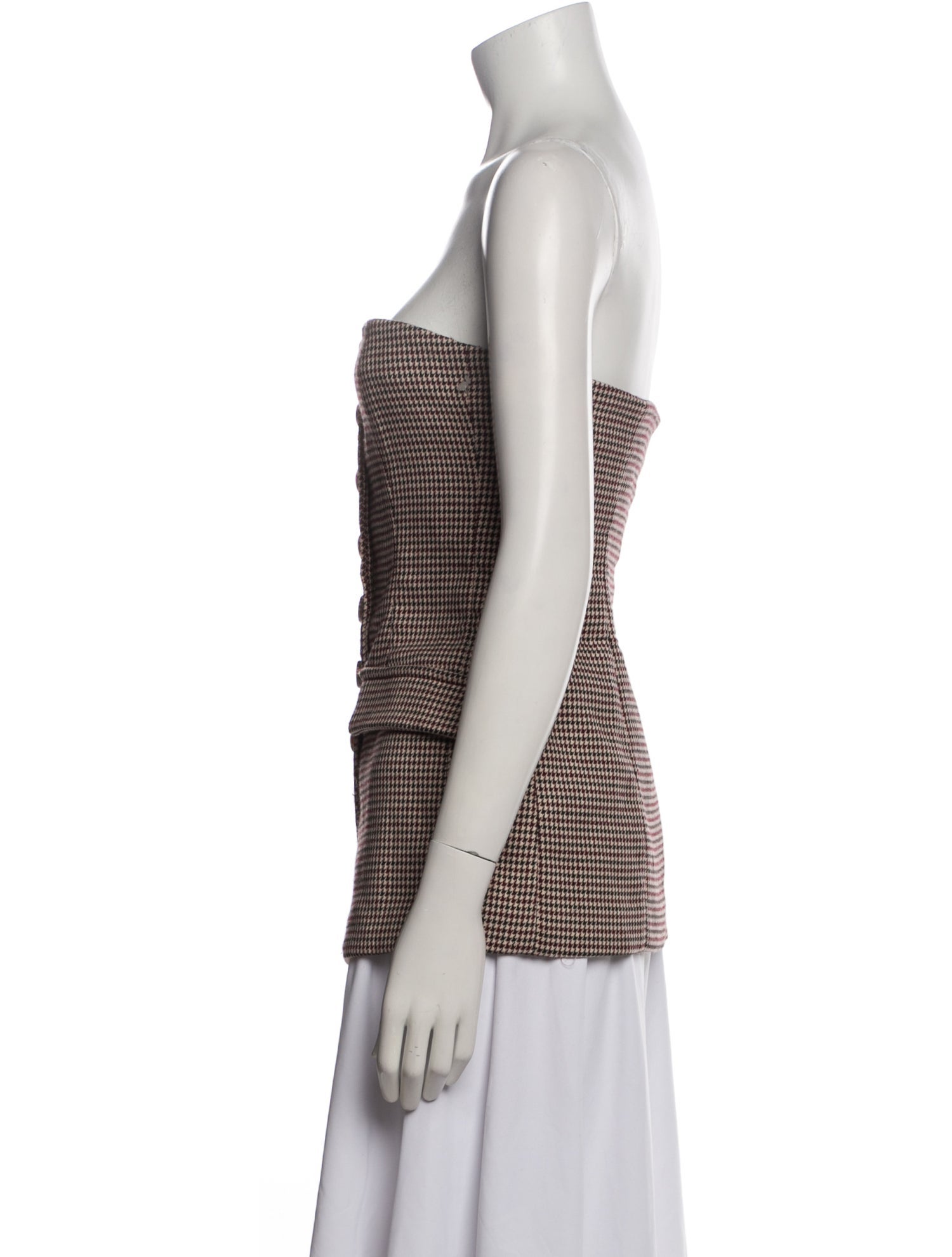 Favorite Daughter Paisley Print Strapless Top