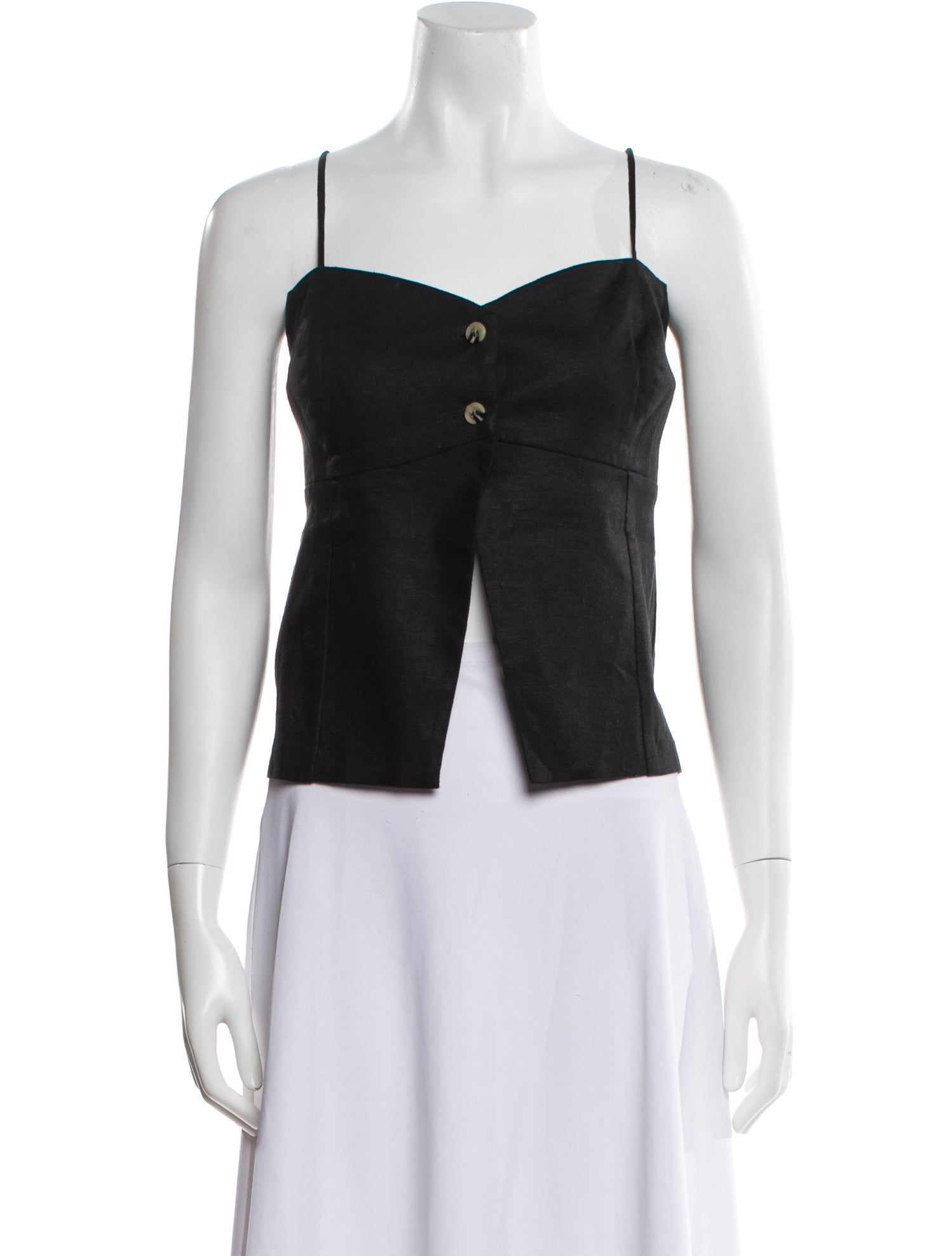 Favorite Daughter Square Neckline Sleeveless Crop Top