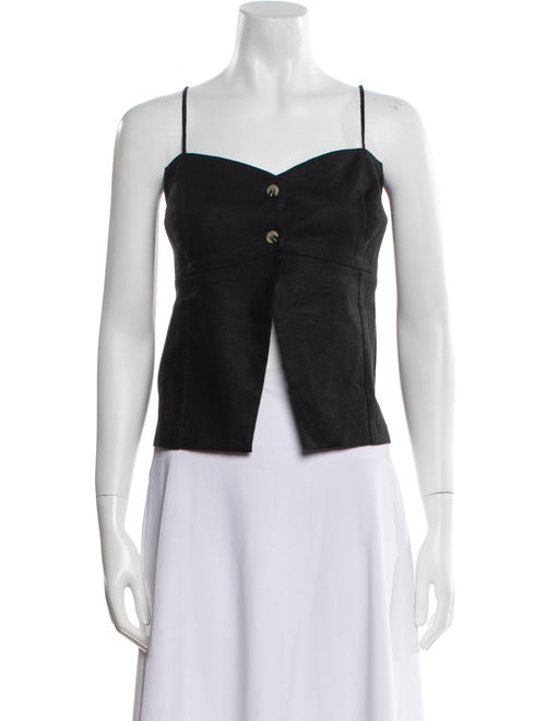 Favorite Daughter Square Neckline Sleeveless Crop Top