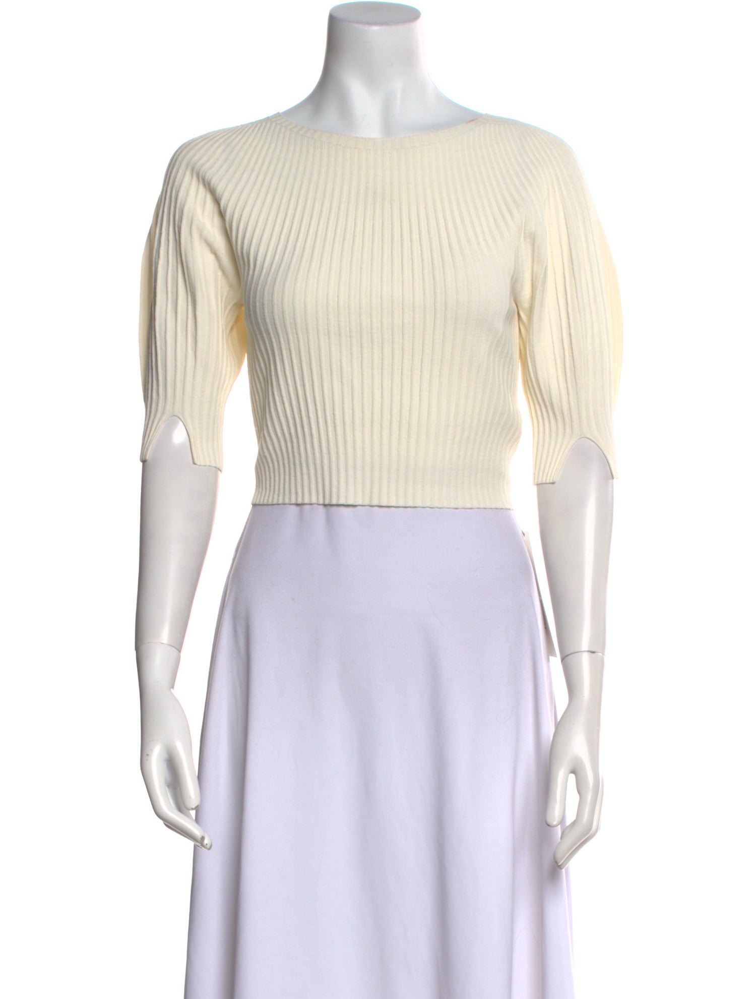 Favorite Daughter Bateau Neckline Three-Quarter Sleeve Crop Top