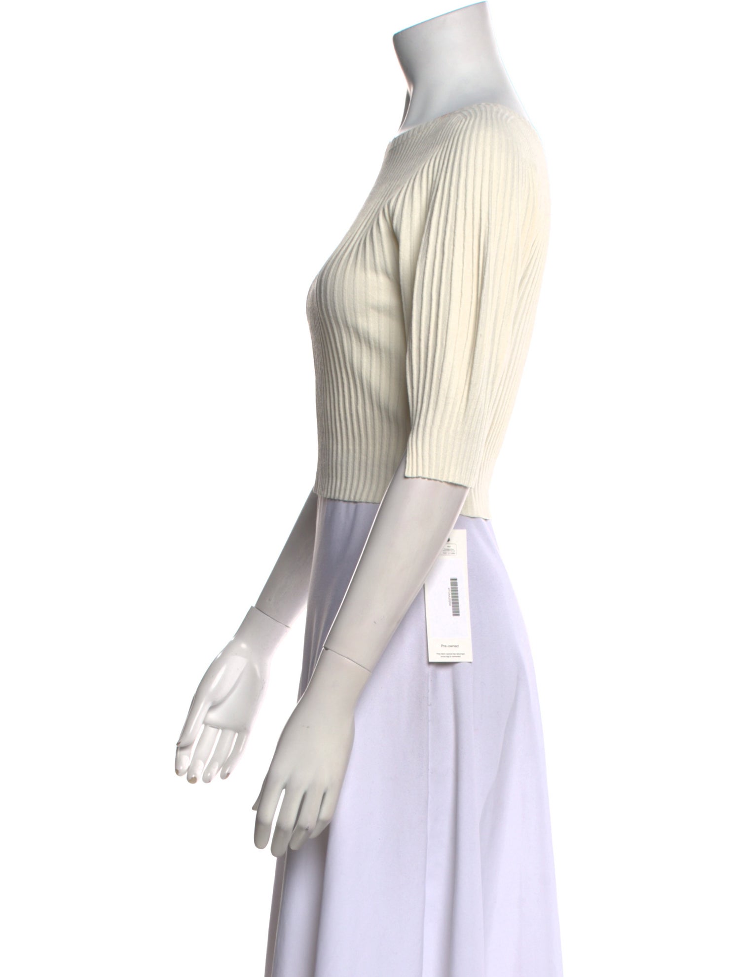 Favorite Daughter Bateau Neckline Three-Quarter Sleeve Crop Top