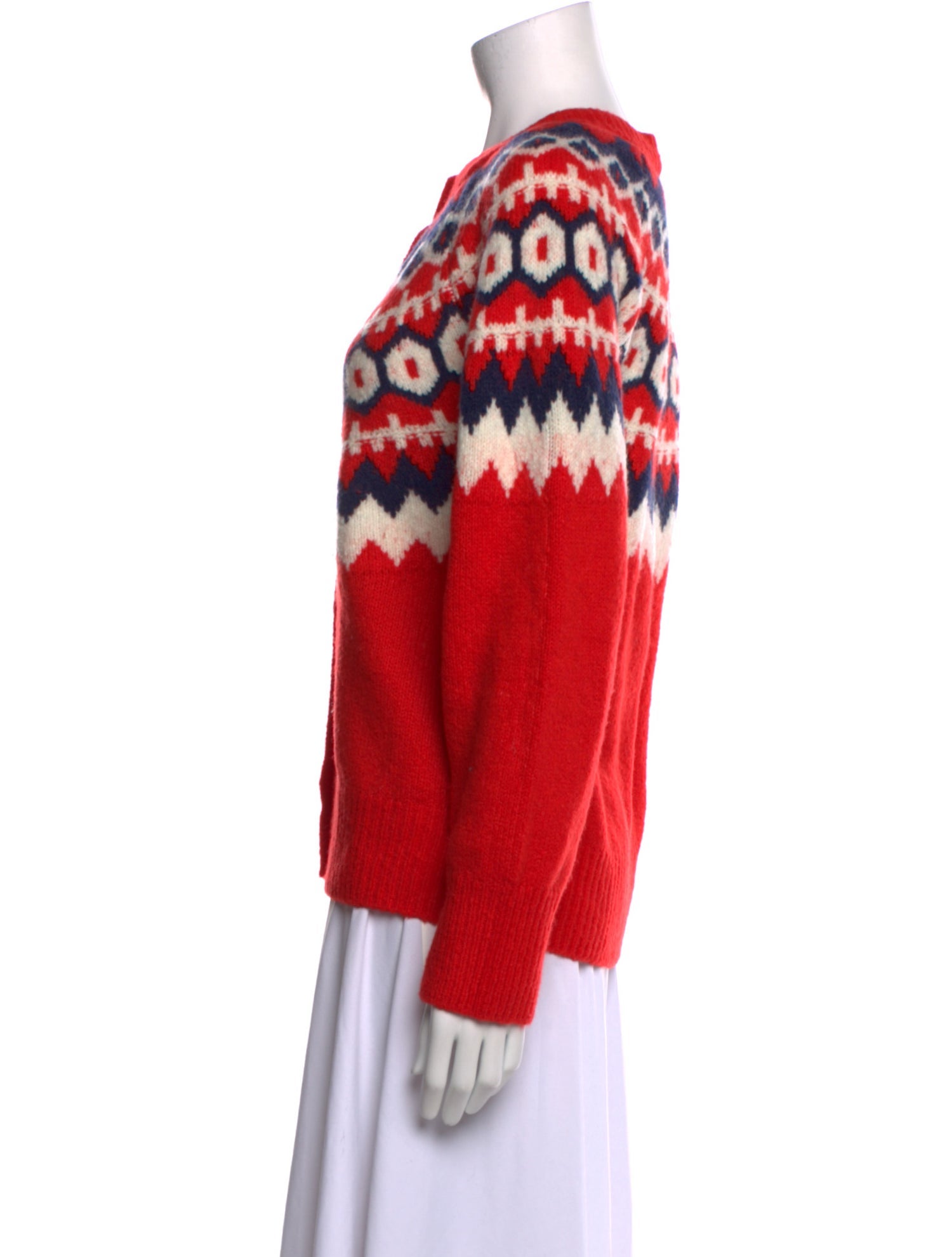 Favorite Daughter Merino Wool Printed Sweater