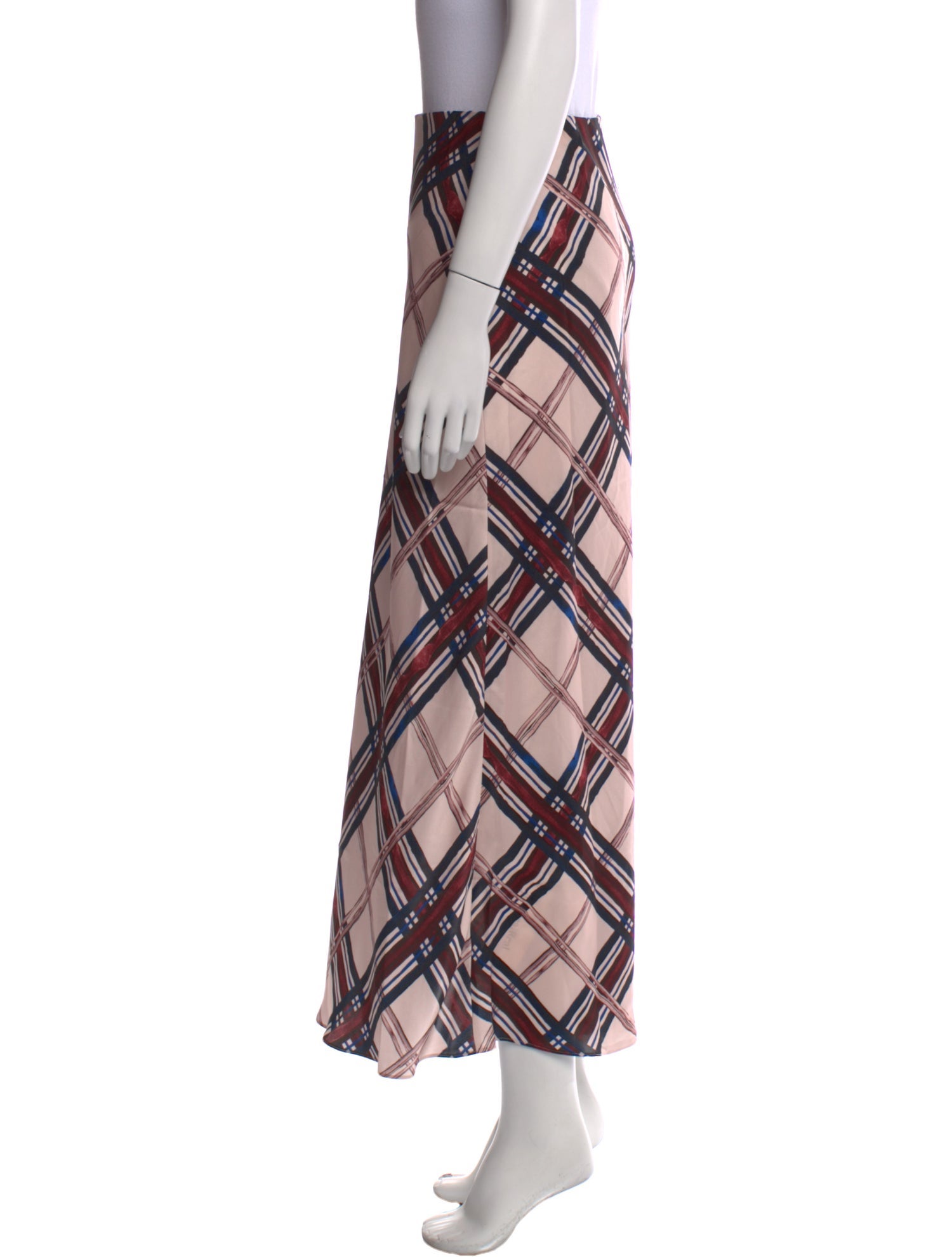 Favorite Daughter Plaid Print Midi Length Skirt