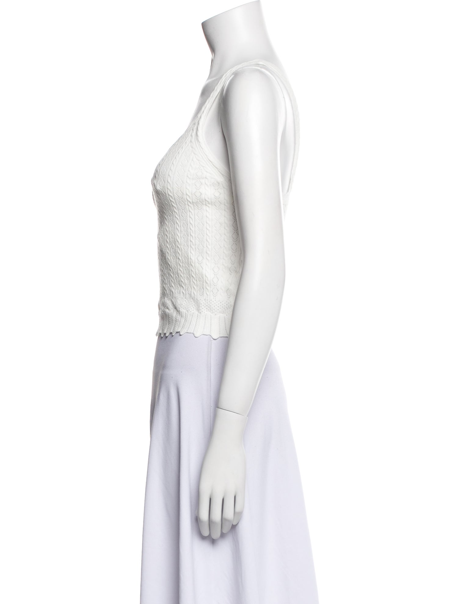 Favorite Daughter Scoop Neck Sleeveless Crop Top