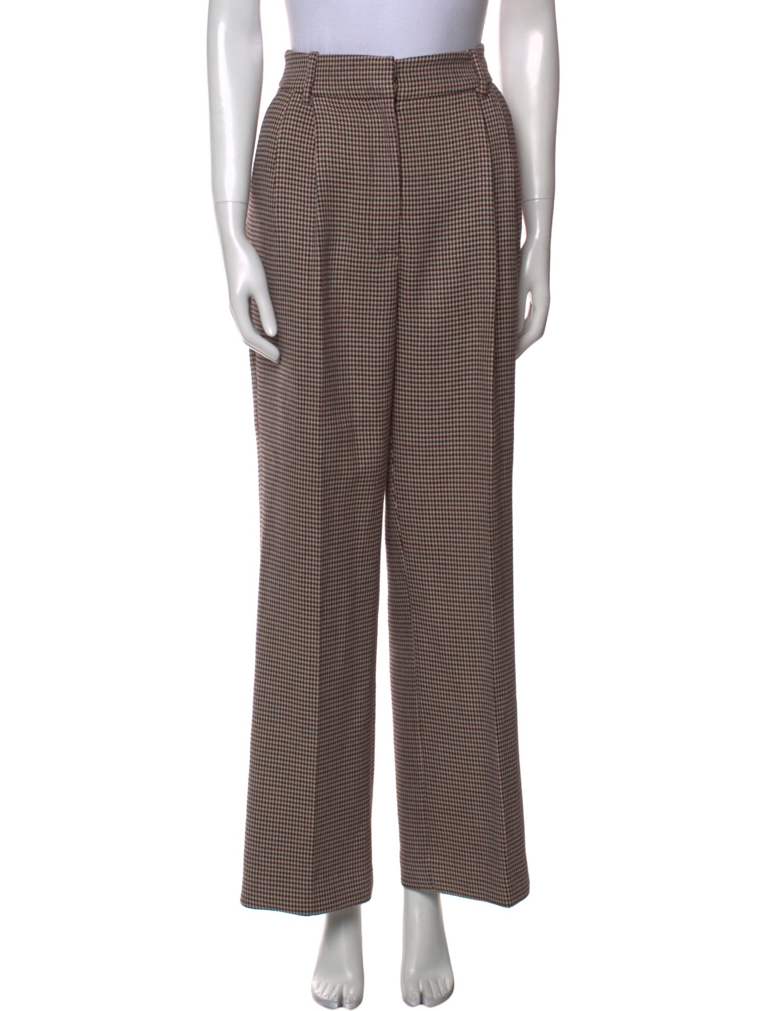 Favorite Daughter Houndstooth Print Wide Leg Pants