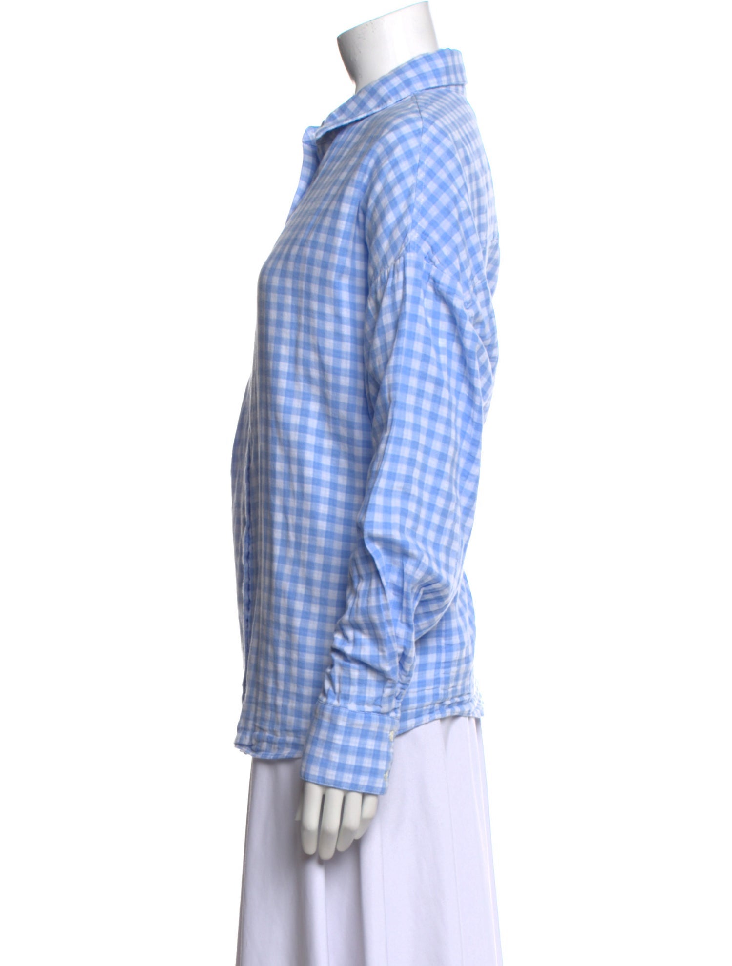 Favorite Daughter Plaid Print Long Sleeve Button-Up Top