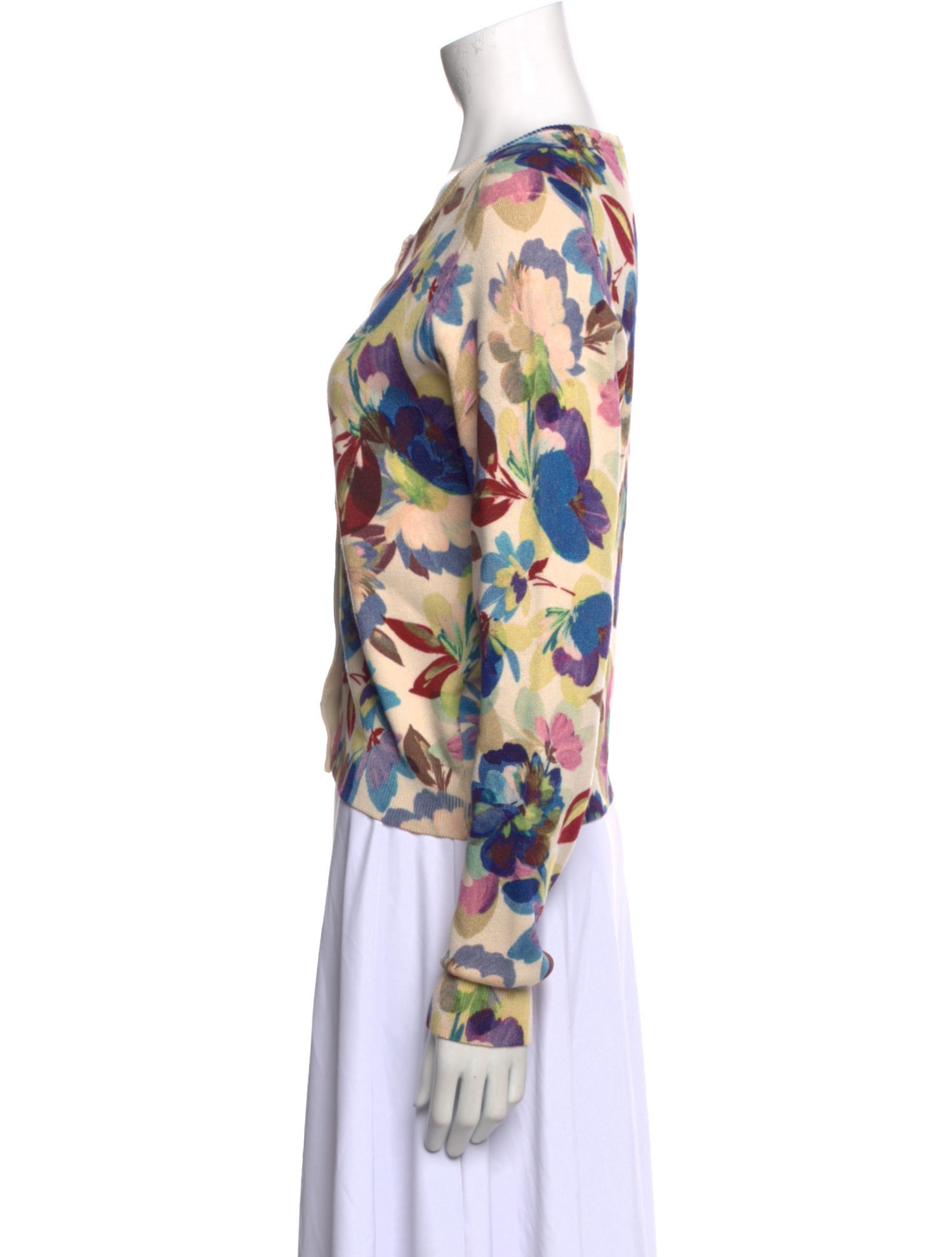 Favorite Daughter Floral Print Scoop Neck Sweater