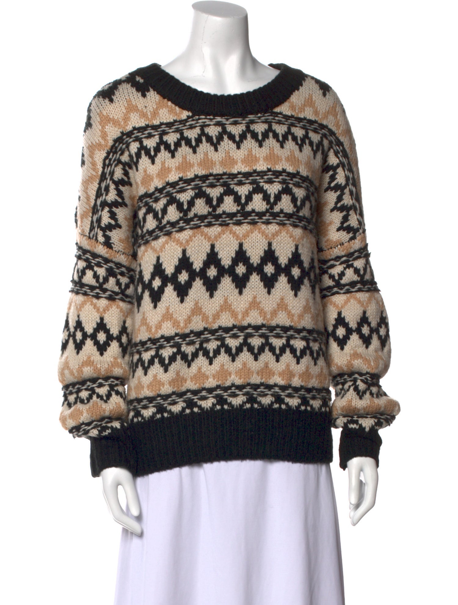 Favorite Daughter Printed Scoop Neck Sweater