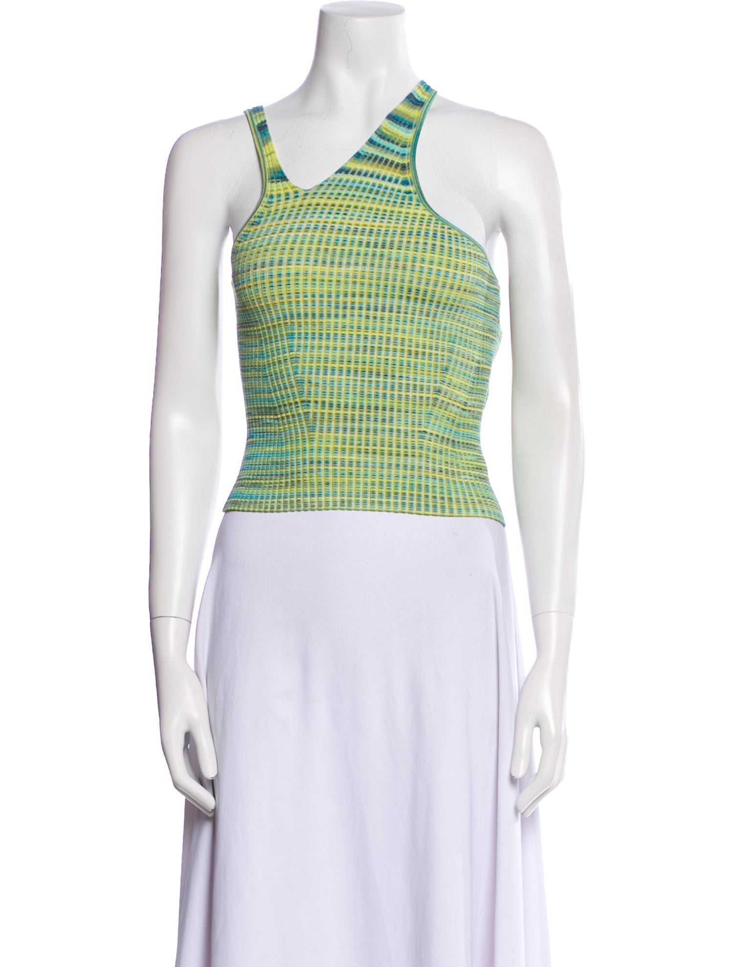 Favorite Daughter Plaid Print Asymmetrical Crop Top w/ Tags