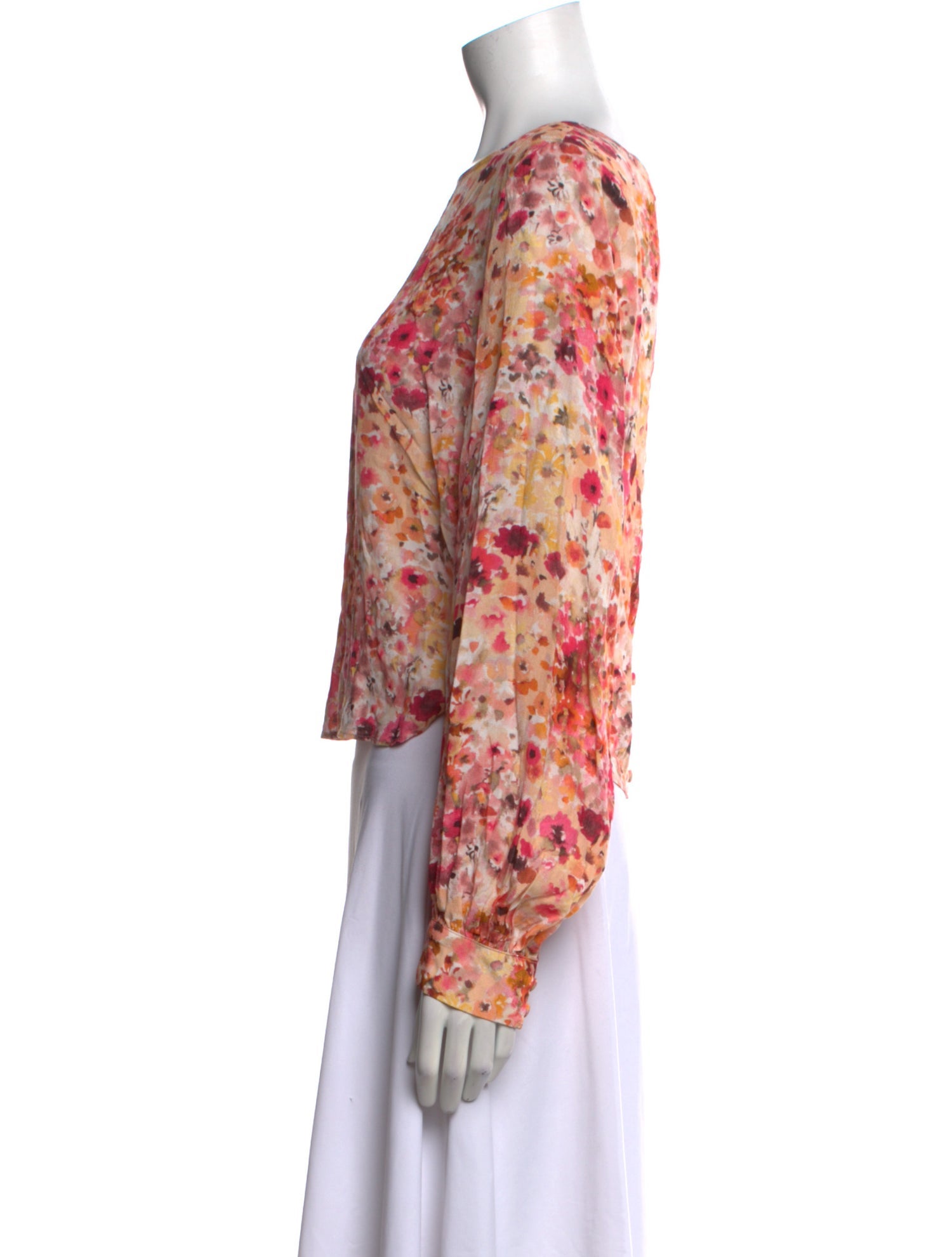 Favorite Daughter Floral Print Bateau Neckline Blouse w/ Tags