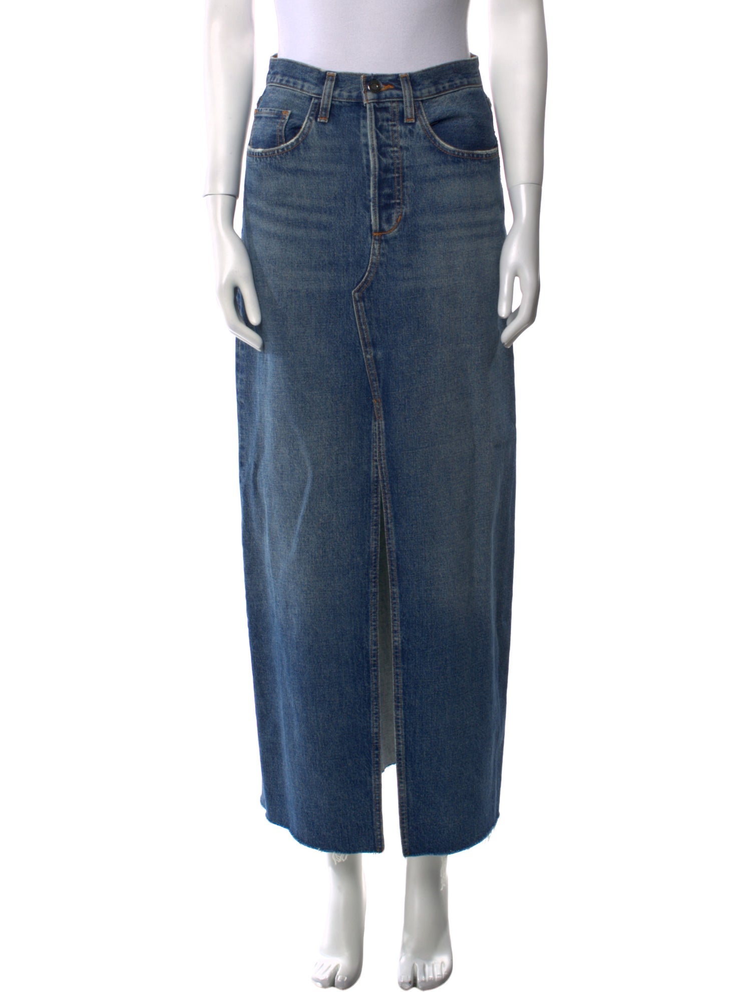 Favorite Daughter Distressed Accents Long Skirt