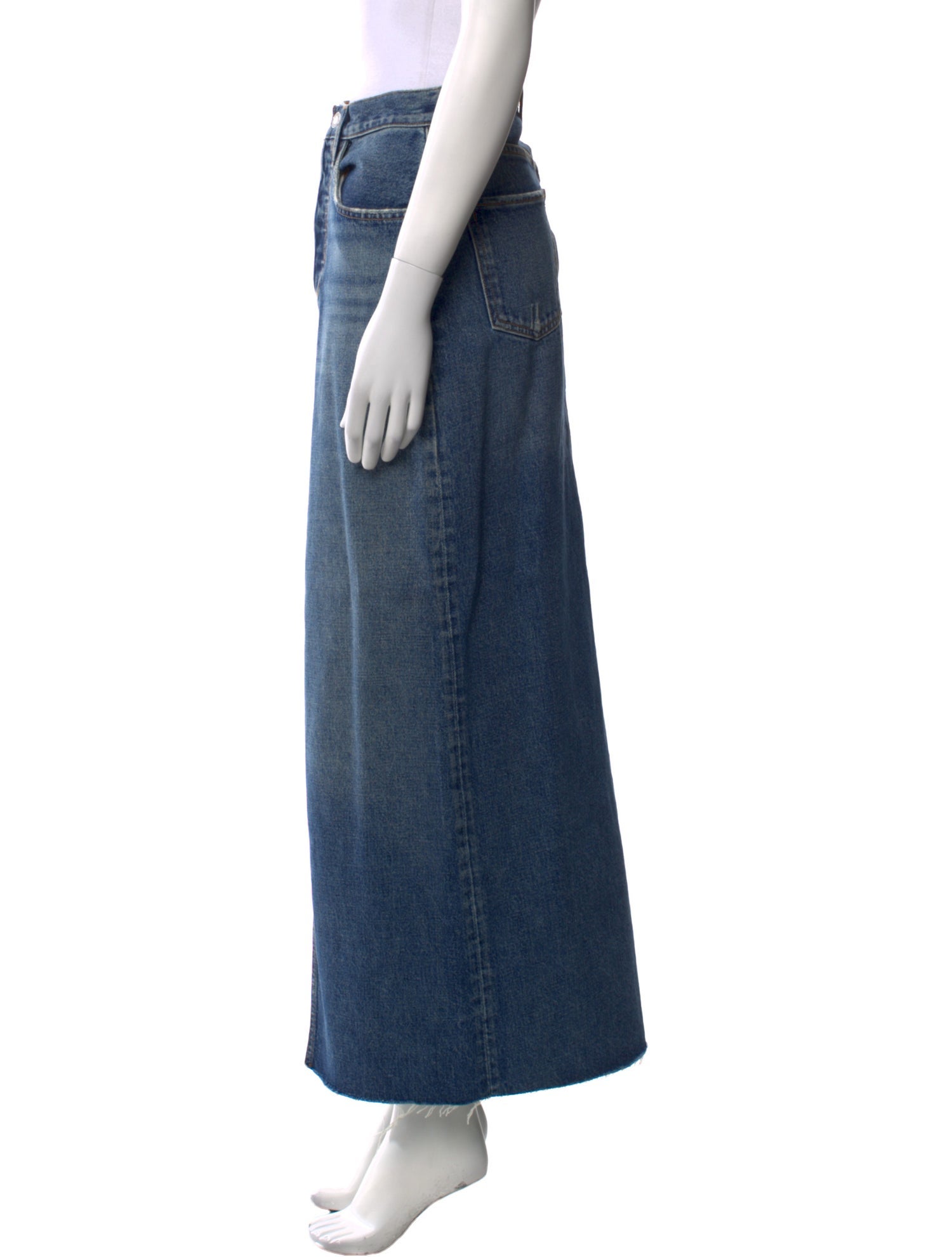 Favorite Daughter Distressed Accents Long Skirt