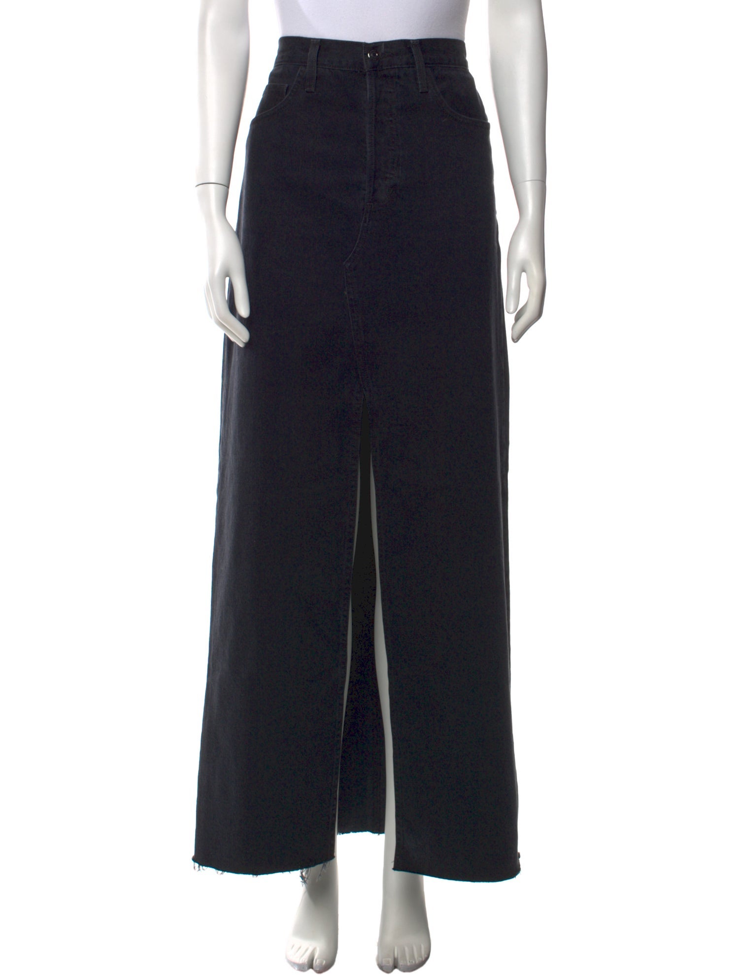 Favorite Daughter Raw-Edge Trim Long Skirt