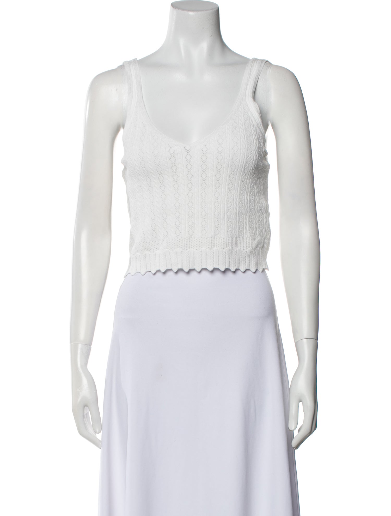 Favorite Daughter Scoop Neck Sleeveless Crop Top