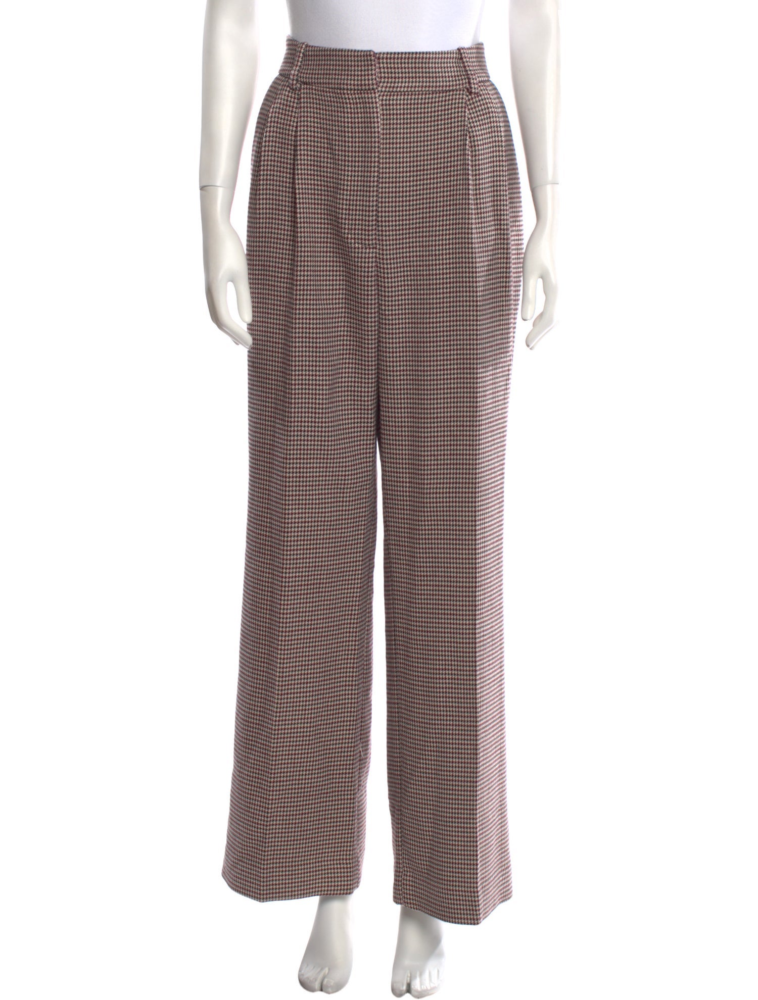 Favorite Daughter Houndstooth Print Wide Leg Pants