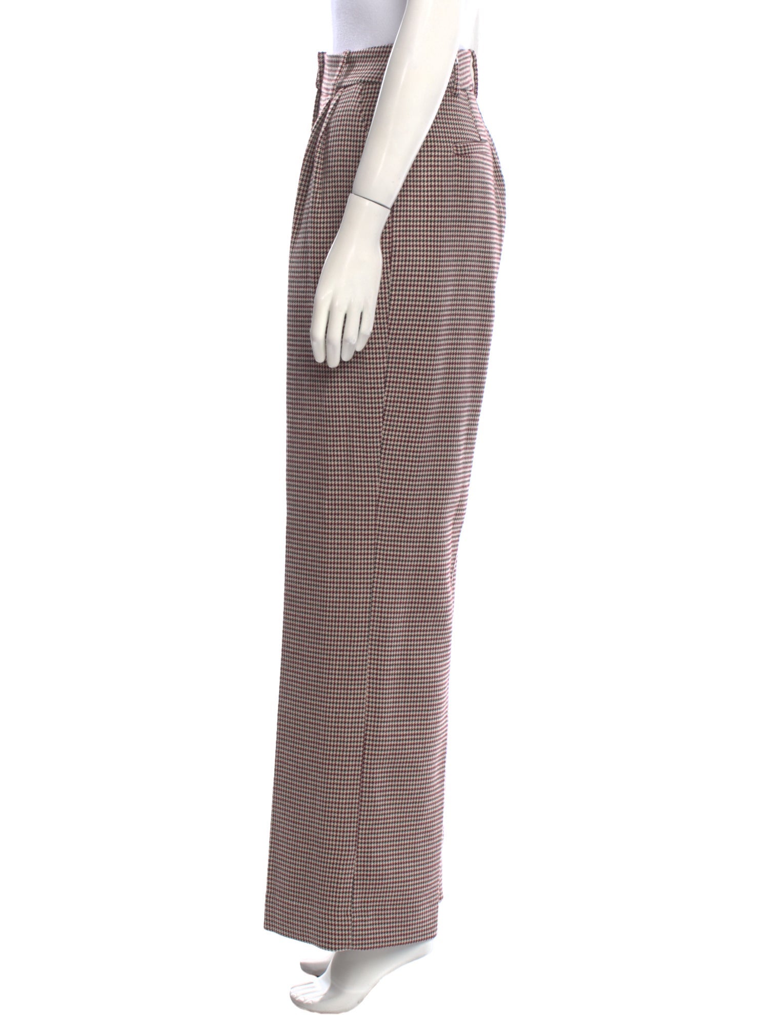 Favorite Daughter Houndstooth Print Wide Leg Pants