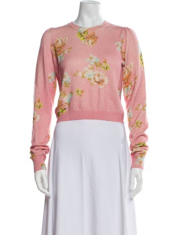 Favorite Daughter Knitwear Wool Floral Print Sweater S