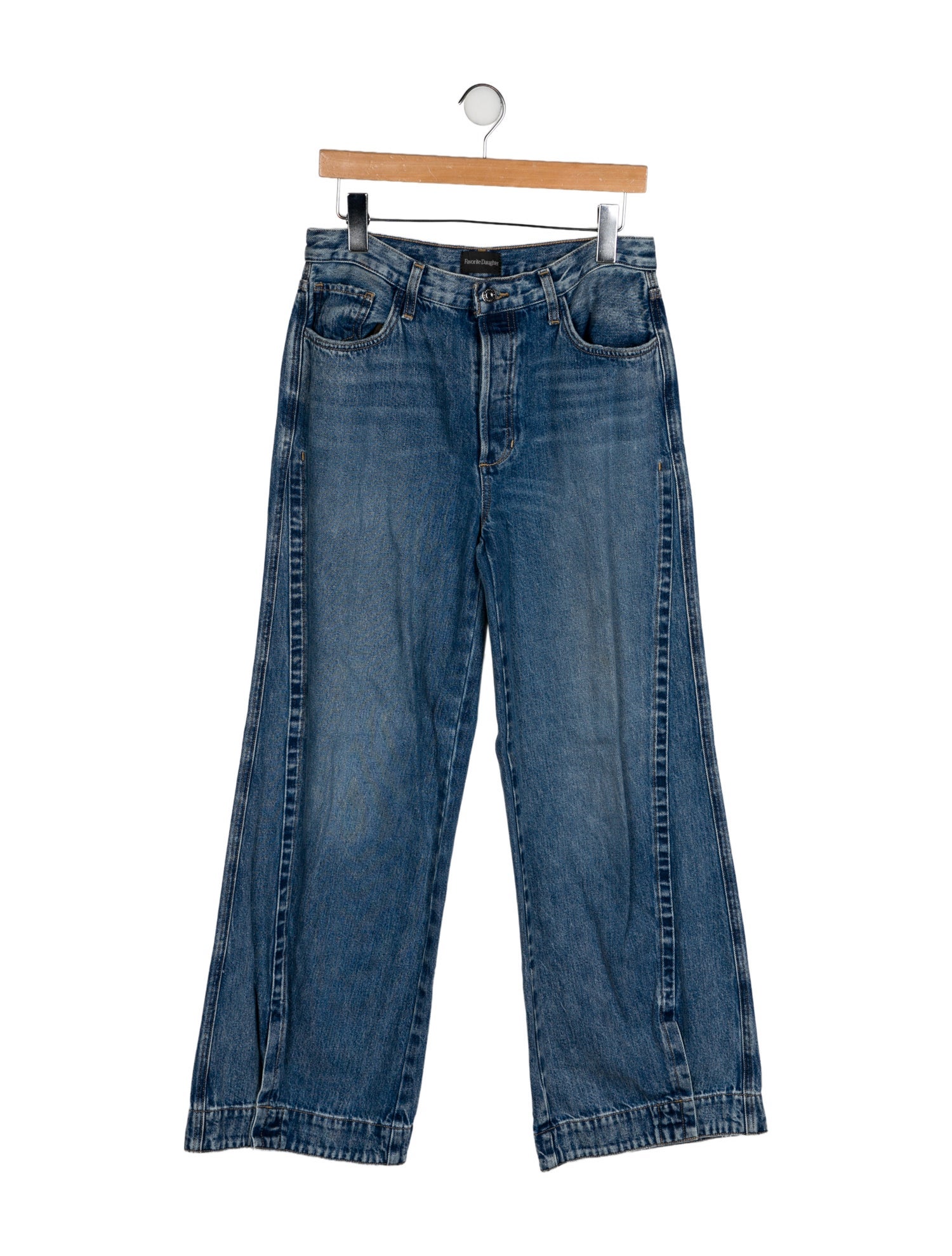 Favorite Daughter Mid-Rise Wide Leg Jeans