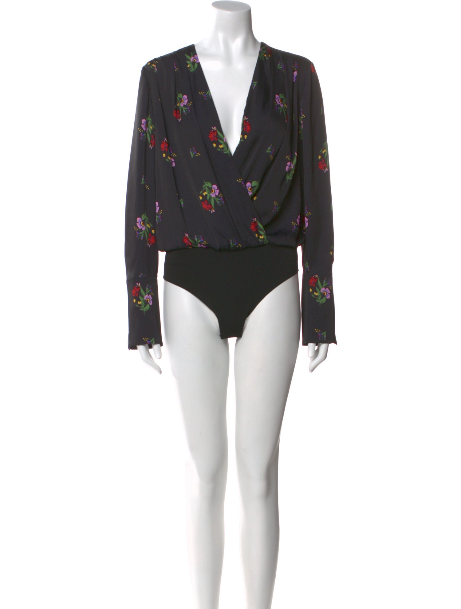 Favorite Daughter Floral Print V-Neck Bodysuit