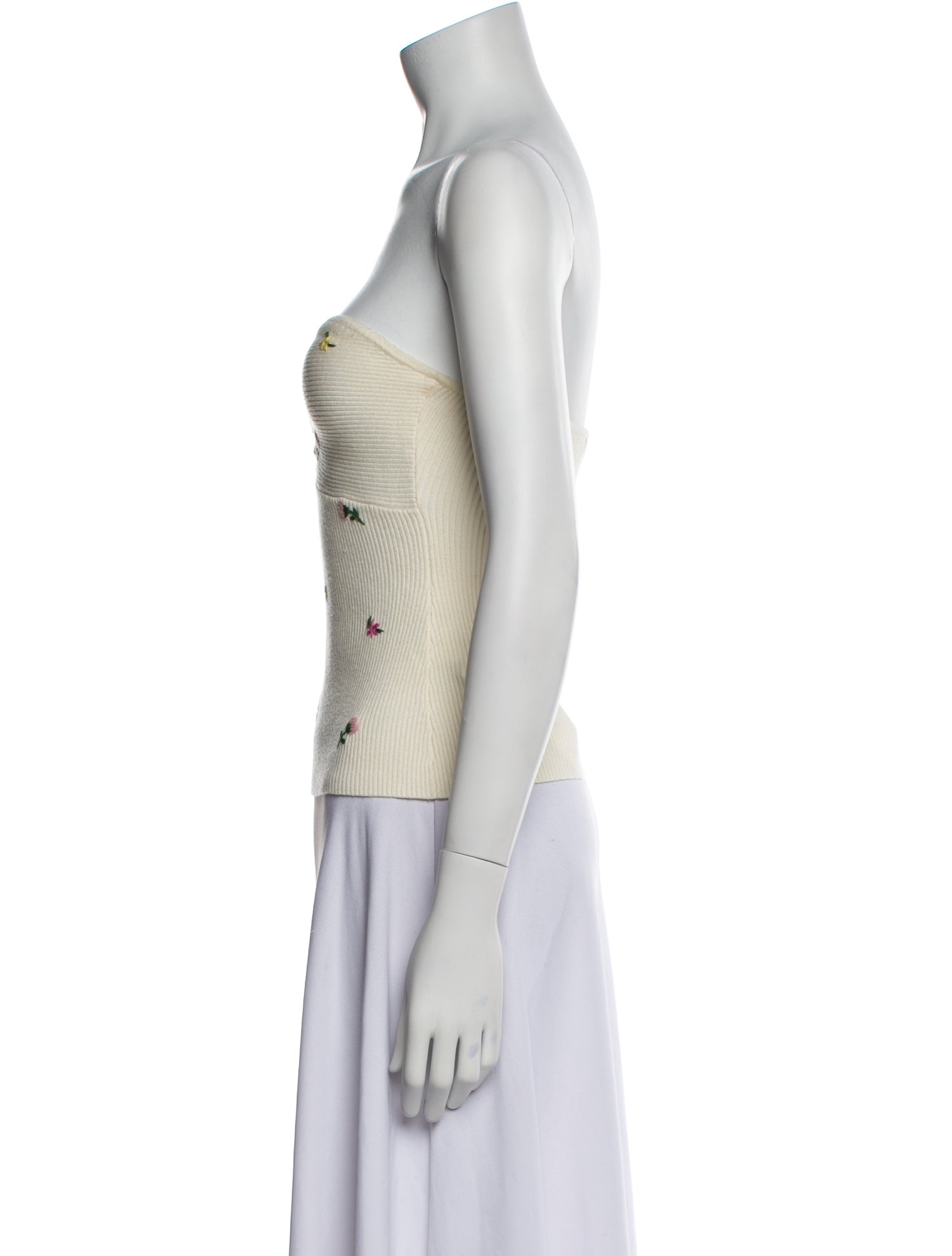 Favorite Daughter Floral Print Strapless Top