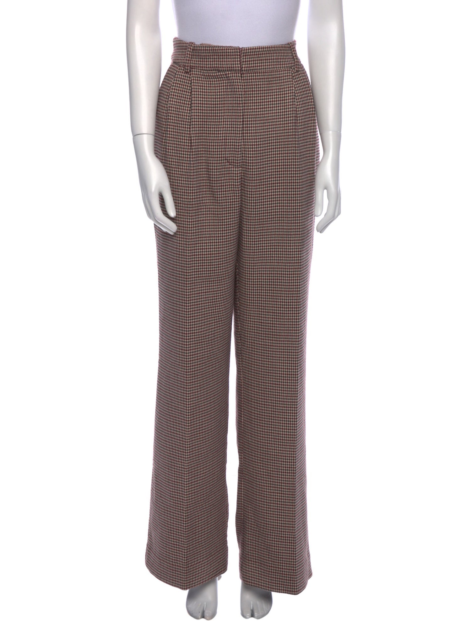 Favorite Daughter Houndstooth Print Wide Leg Pants